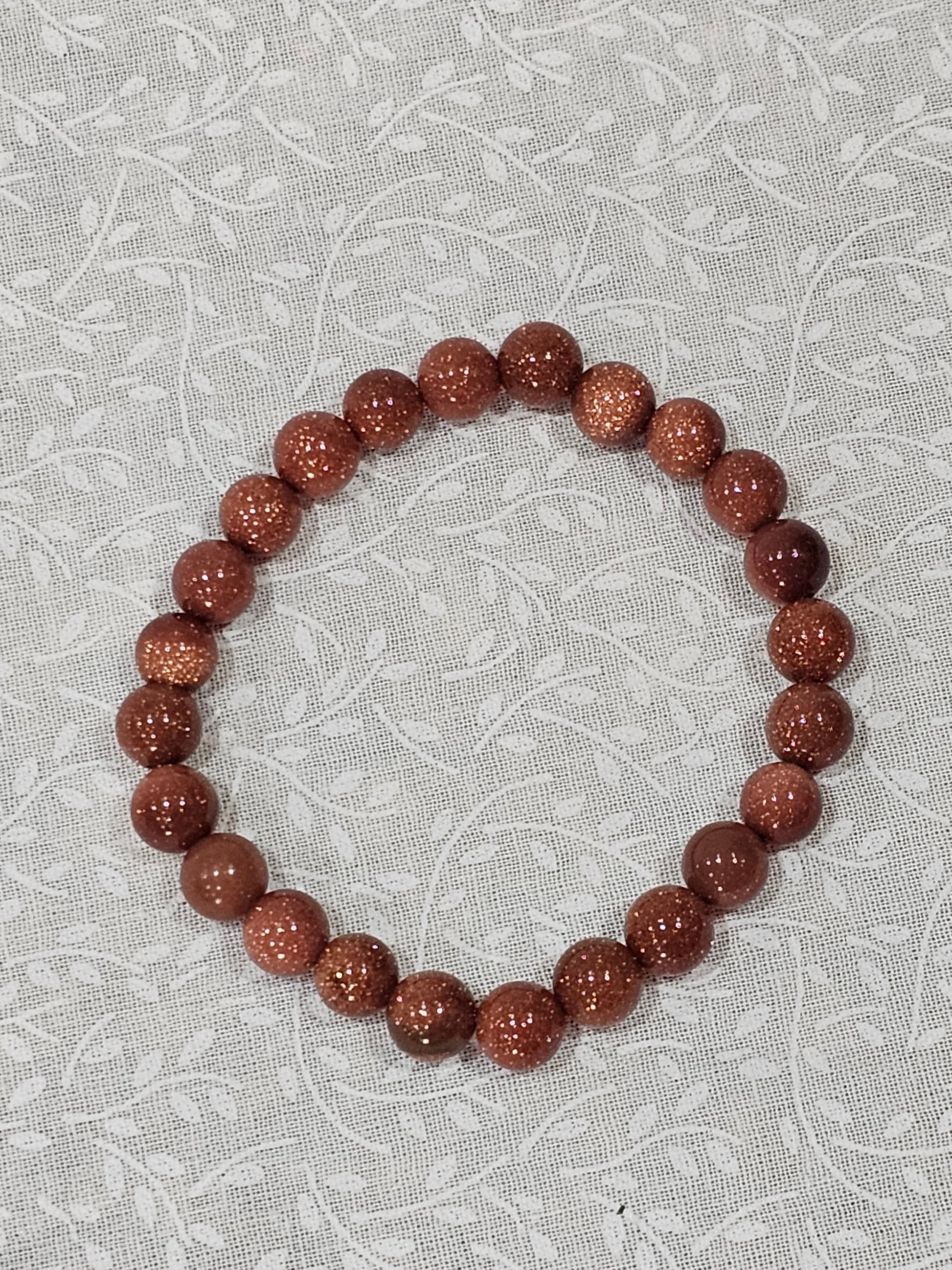 Sandstone Beaded Crystal Bracelet
