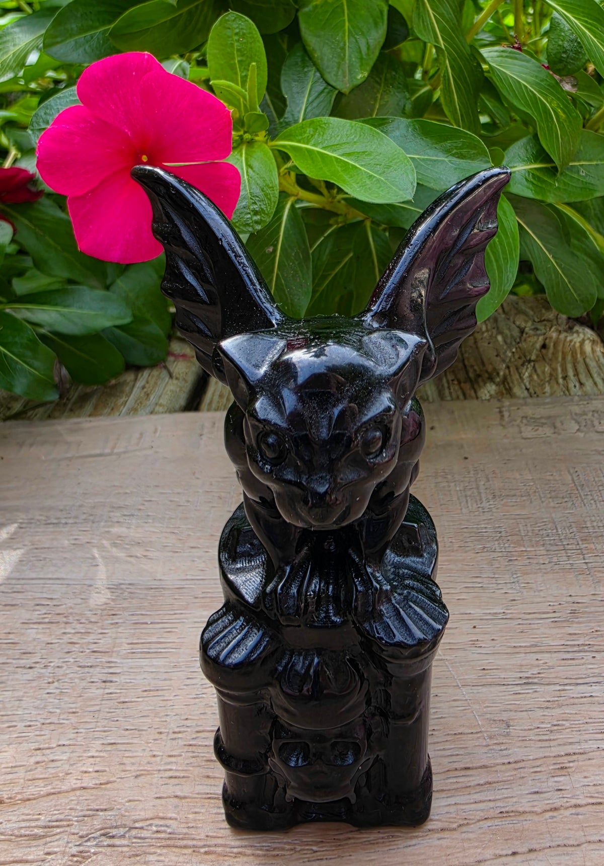 Black Obsidian Crystal Gargoyle