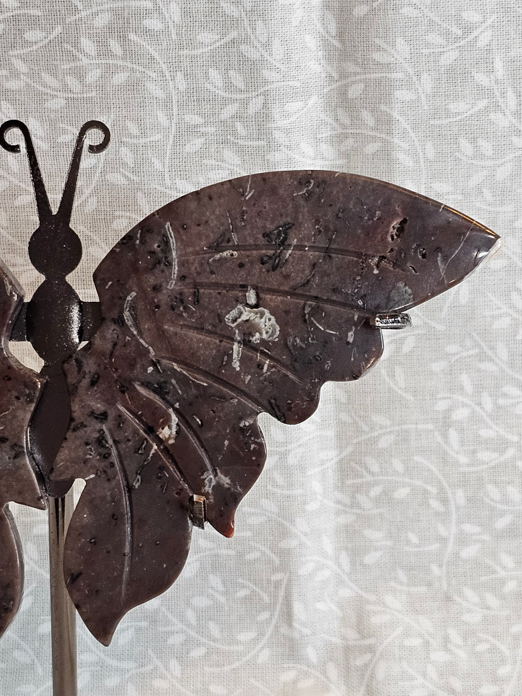 Jasper Crystal Butterfly Wings - 5 Inch Natural Stone Decor