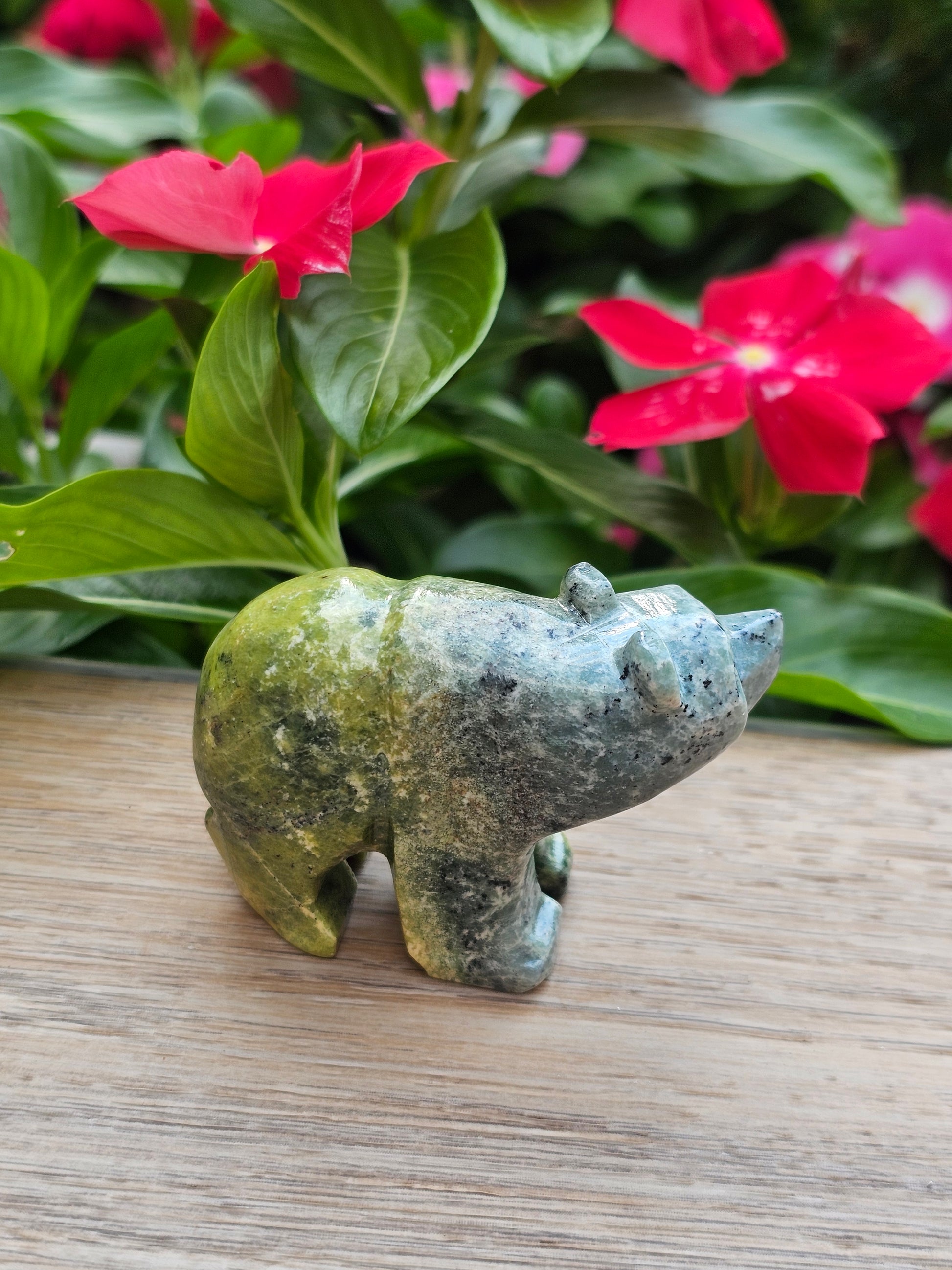 Serpentine Crystal Bear