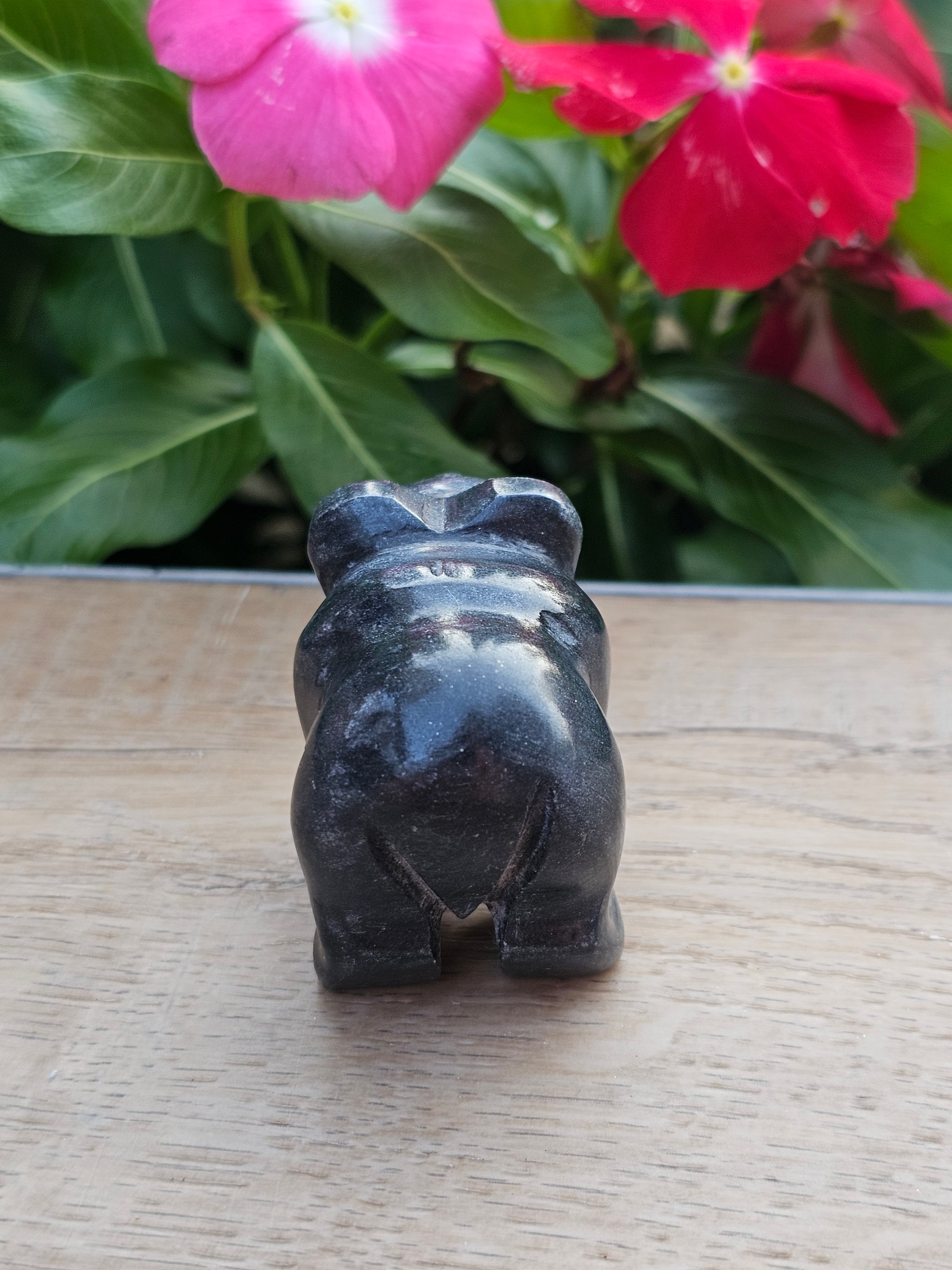 Black Obsidian Crystal Bear