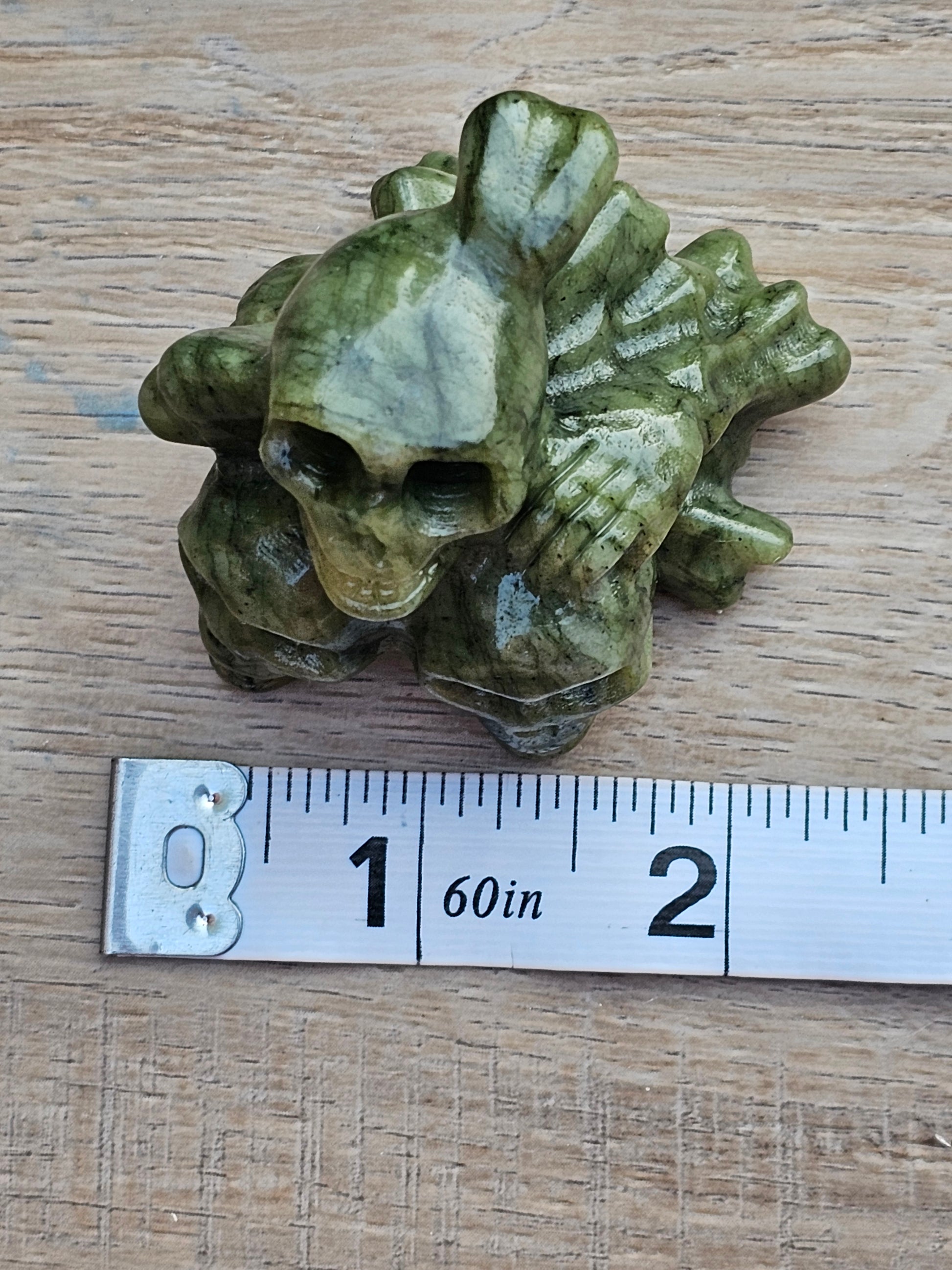 Serpentine Crystal Skulls