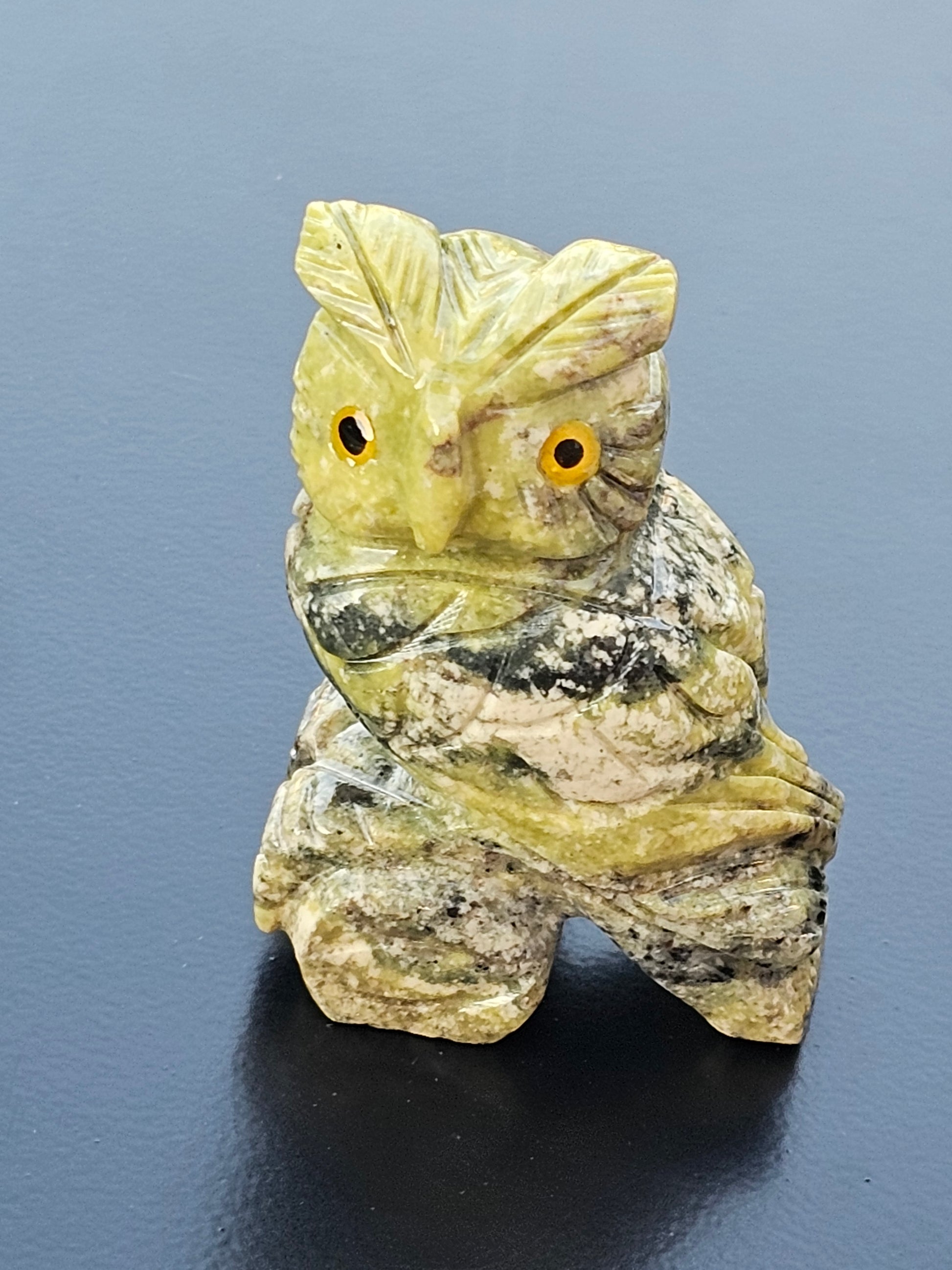 Serpentine Crystal Owl