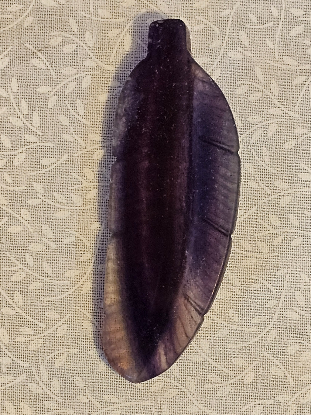 Rainbow Fluorite Crystal Feather 3.5 Inch