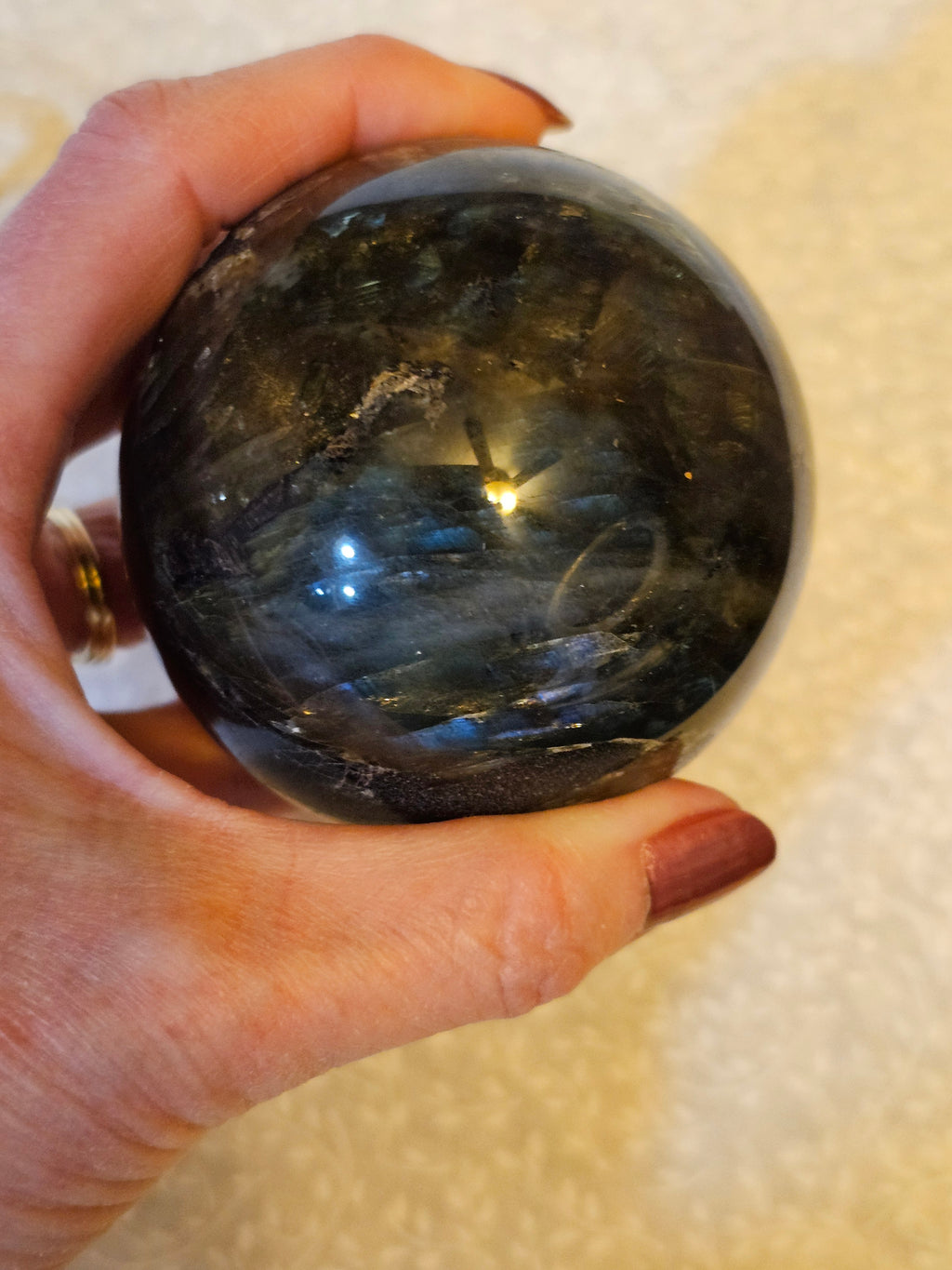 Labradorite Crystal Sphere