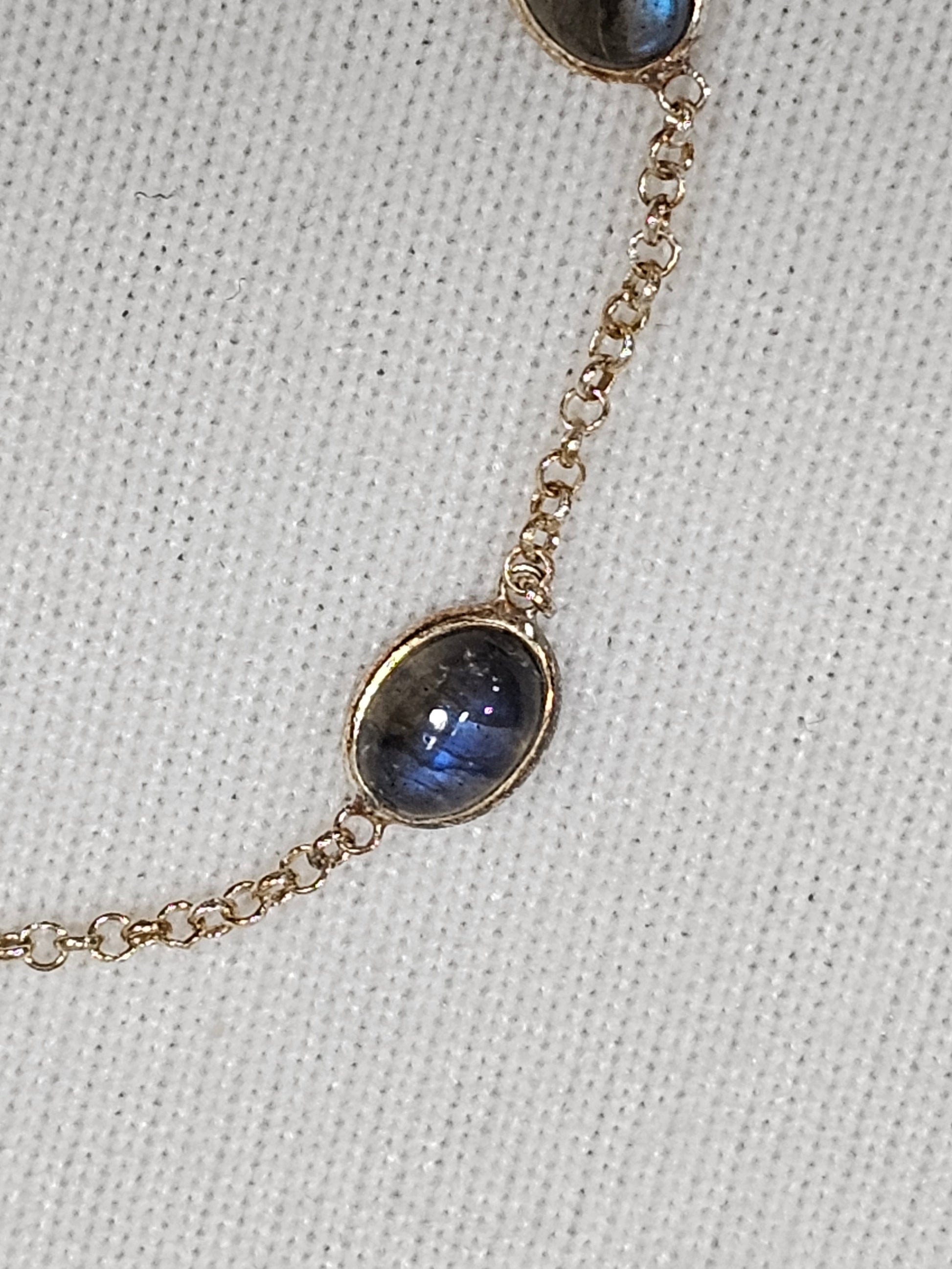 Natural Labradorite Bracelet - Healing Crystal Gemstone Jewelry