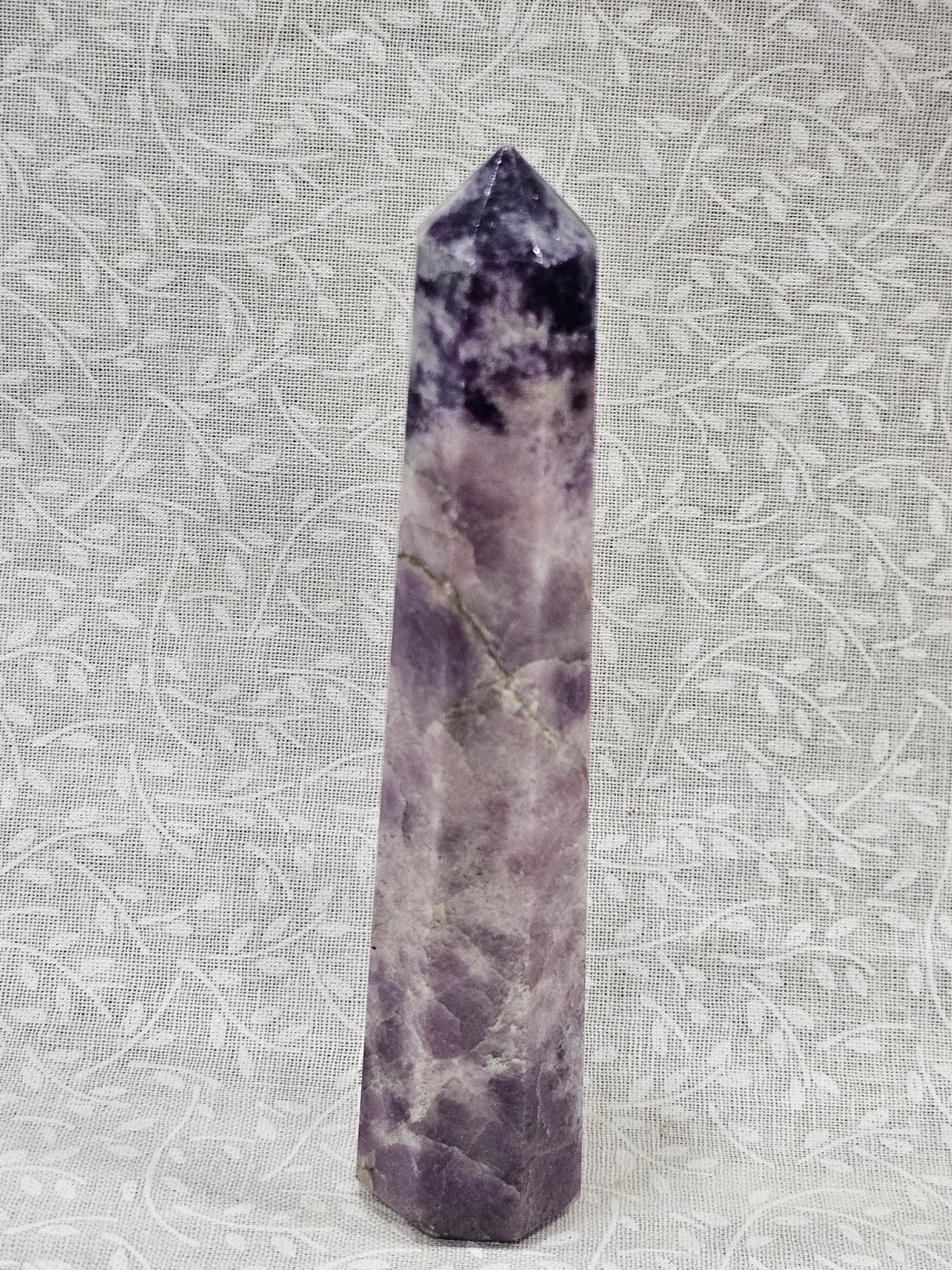 Lepidolite Crystal Tower