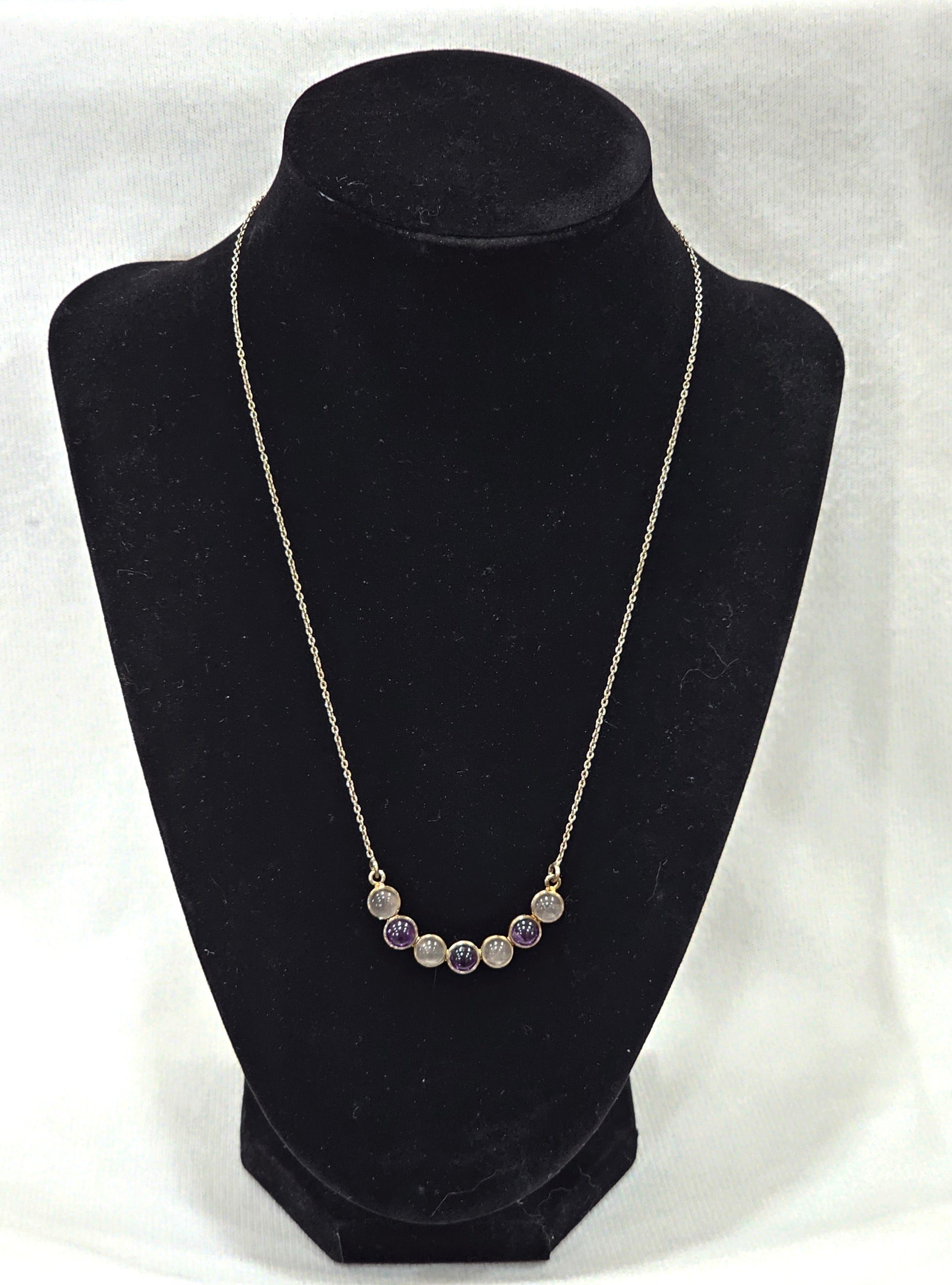 Amethyst & Pink Quartz Necklace
