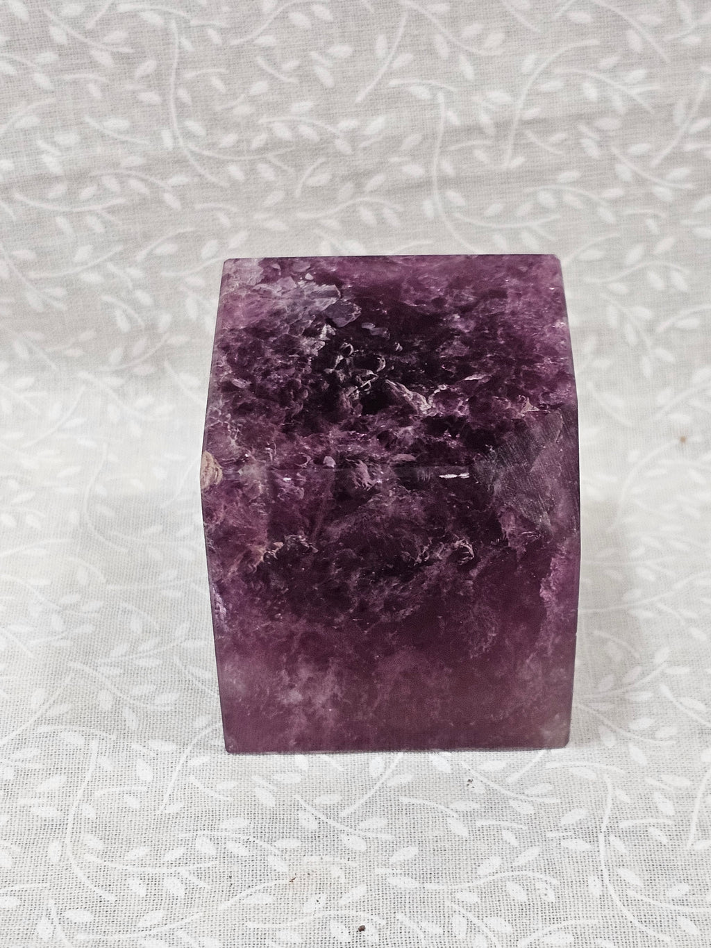 Purple Fluorite Crystal Cube