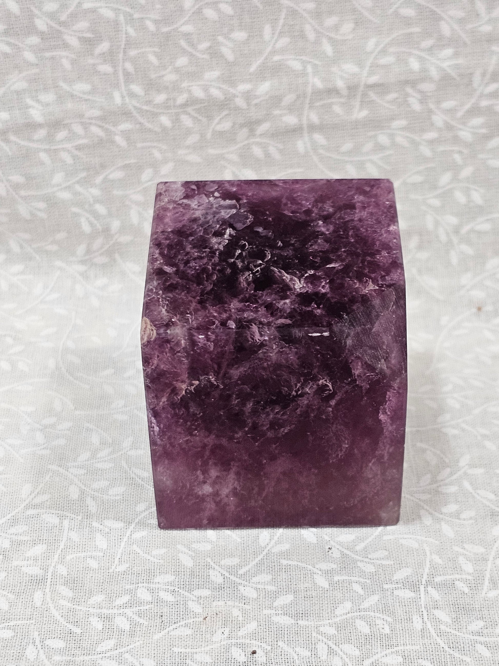 Purple Fluorite Crystal Cube