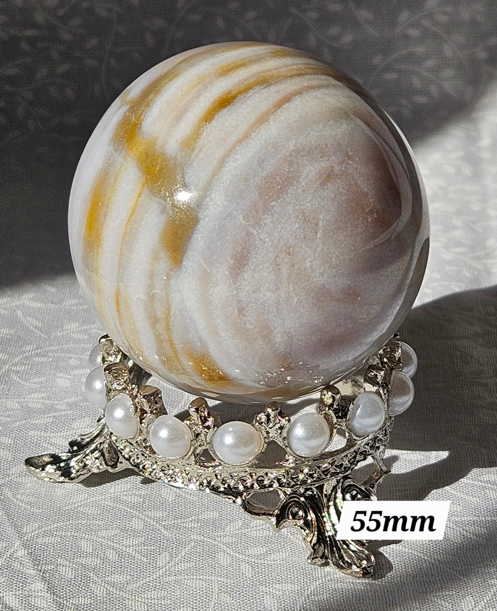 Banded Agate Crystal Sphere