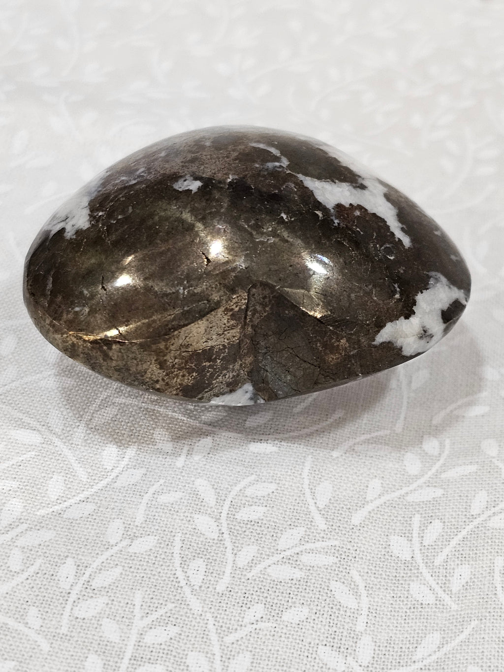 Pyrite Crystal Heart