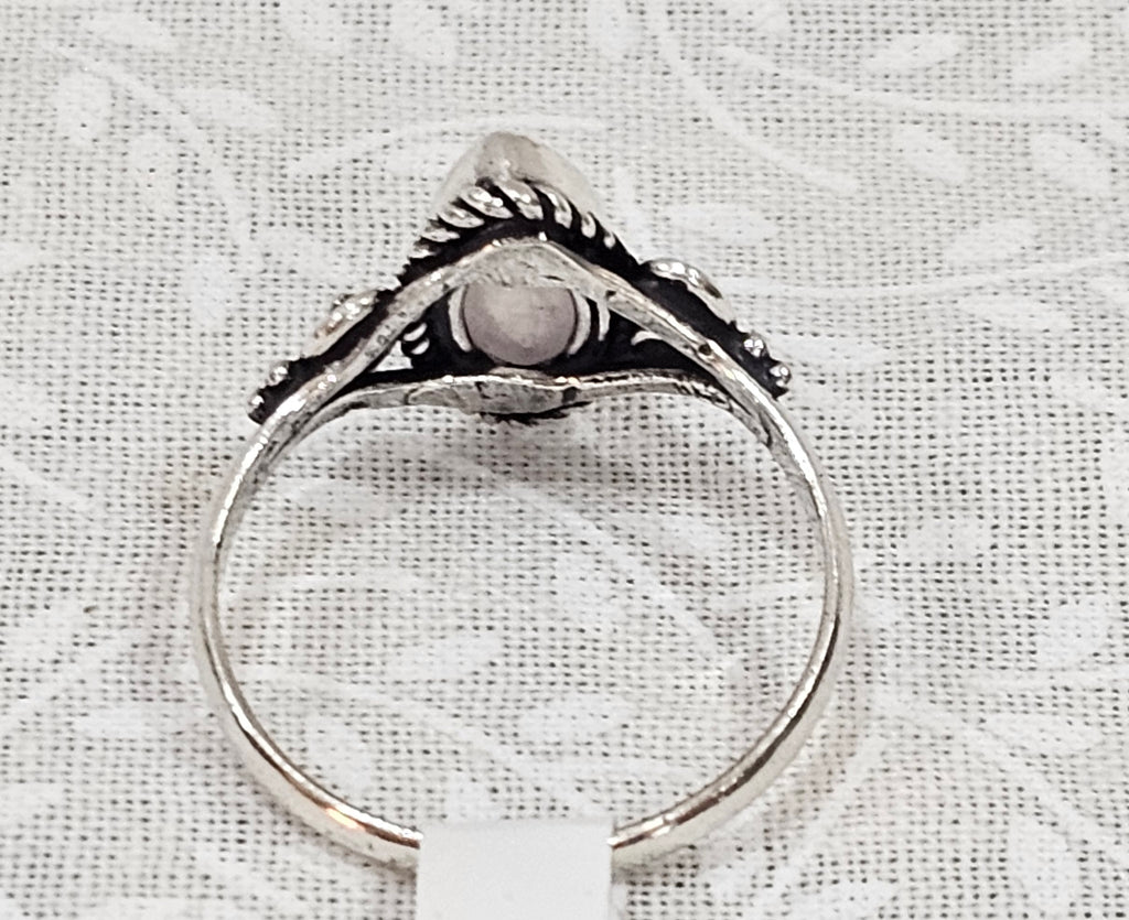 Sterling Silver Moonstone Gemstone Ring 7