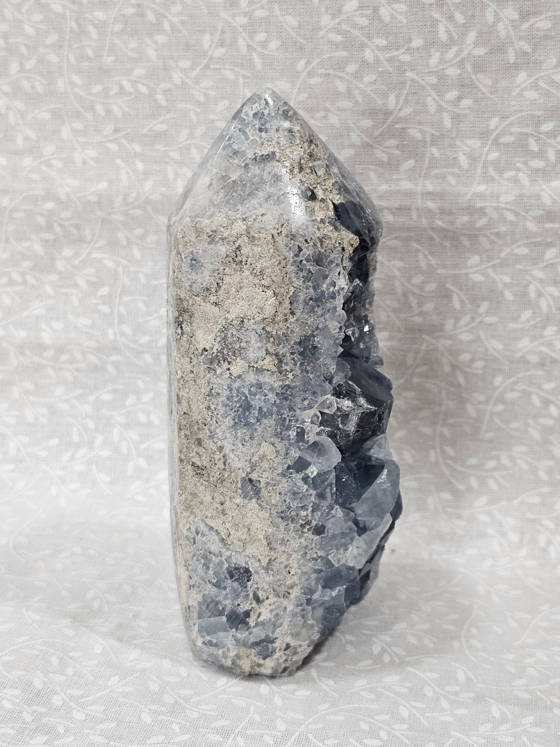 Celestite Raw Crystal Cluster Tower