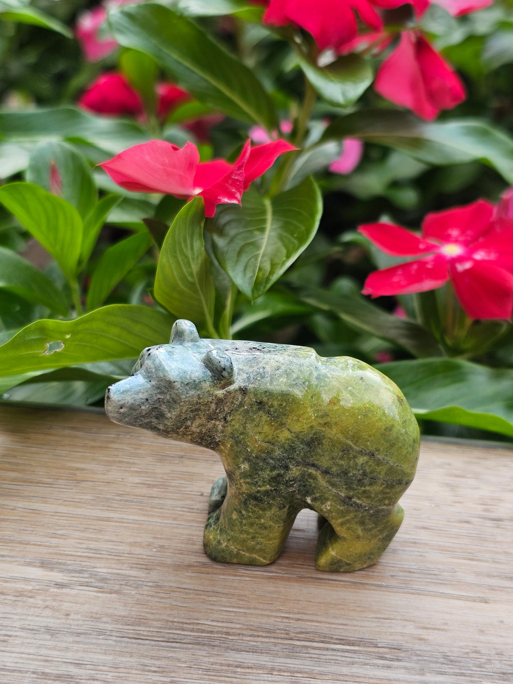 Serpentine Crystal Bear