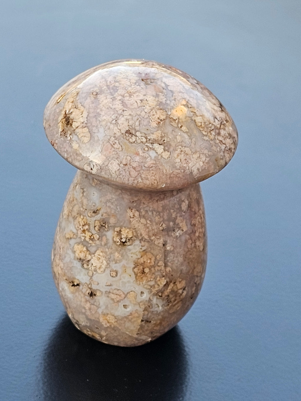 Flower Agate Crystal Mushroom
