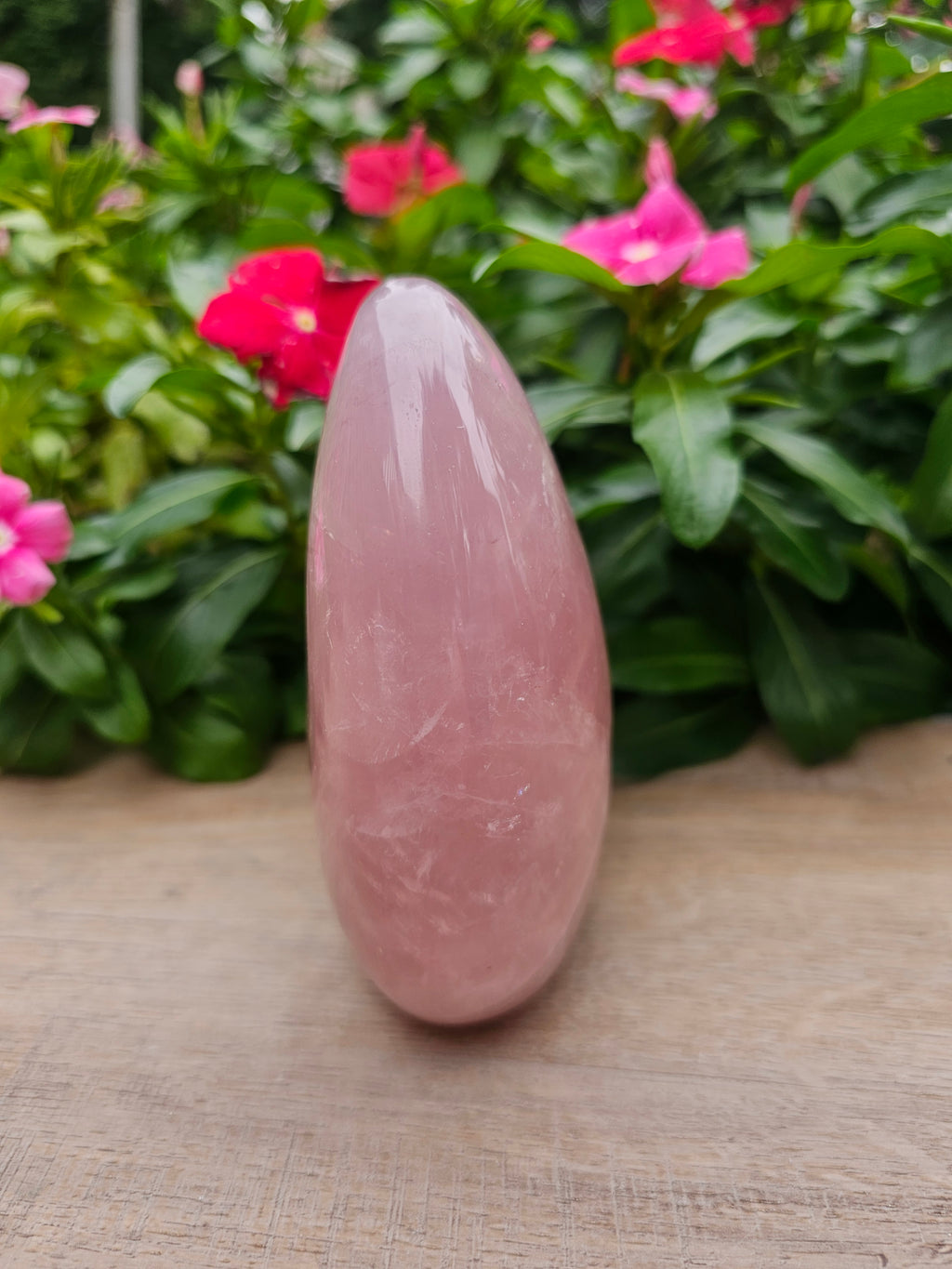 Pink Quartz Crystal Freeform - 5" Tall Natural Stone Sculpture