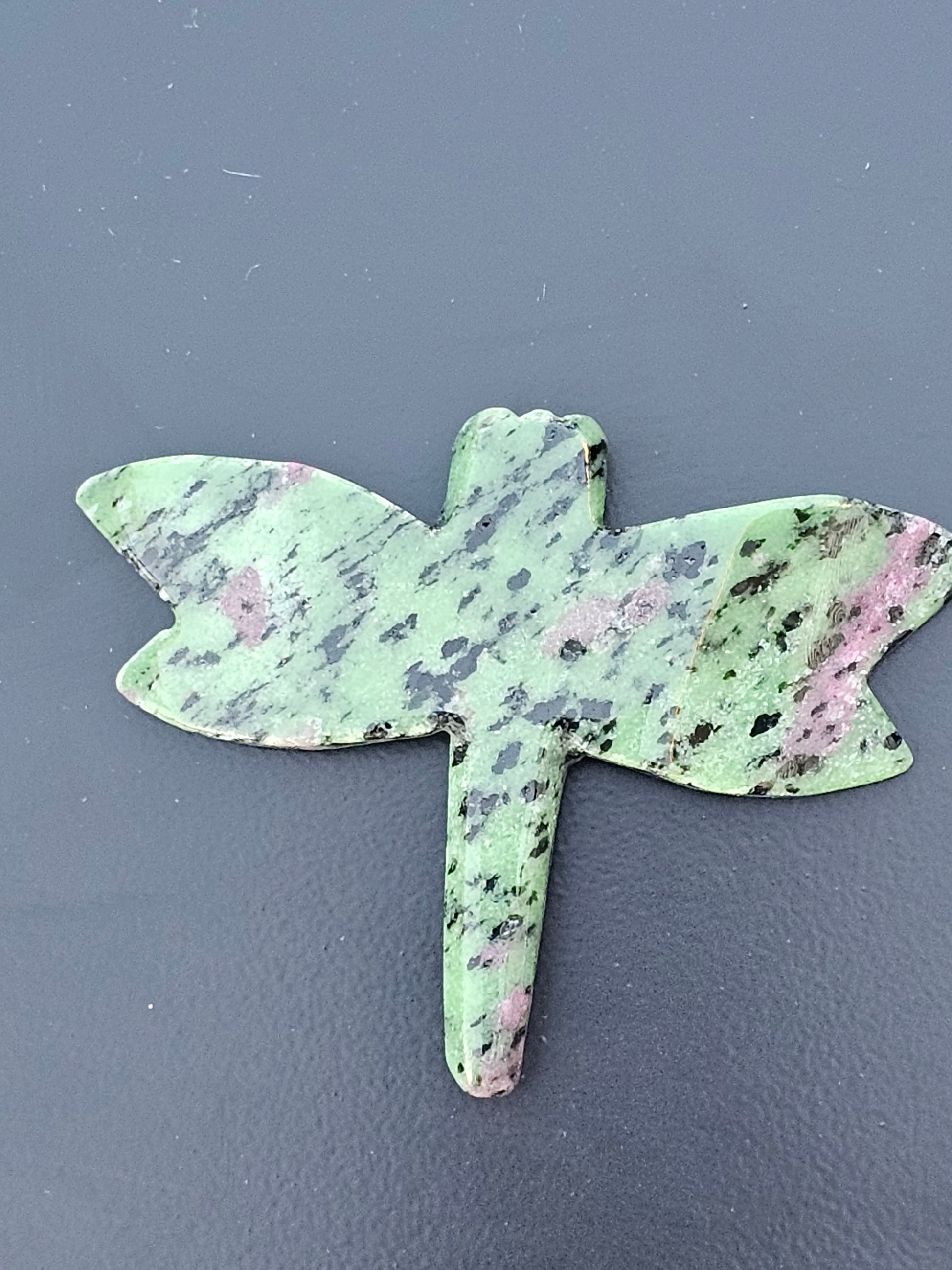 Ruby Zoisite Crystal Dragonfly