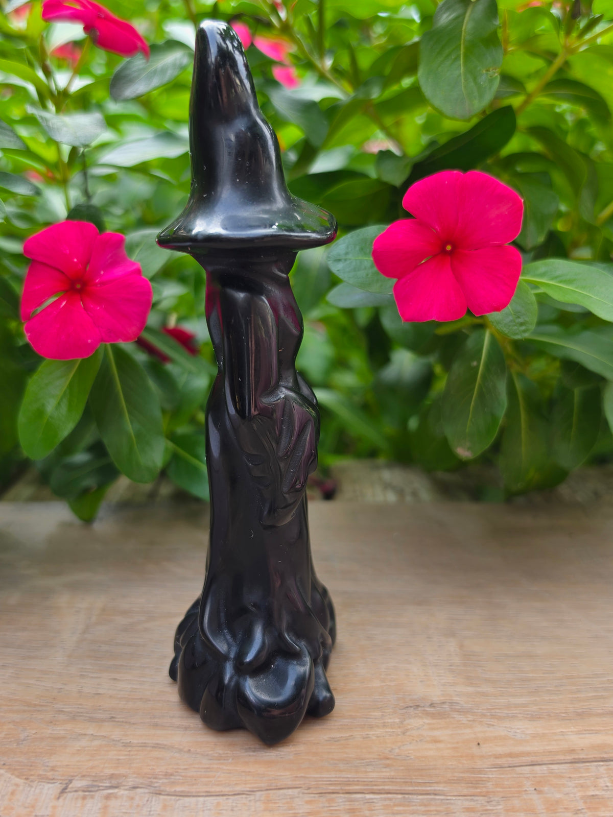 Black Obsidian Crystal Witch