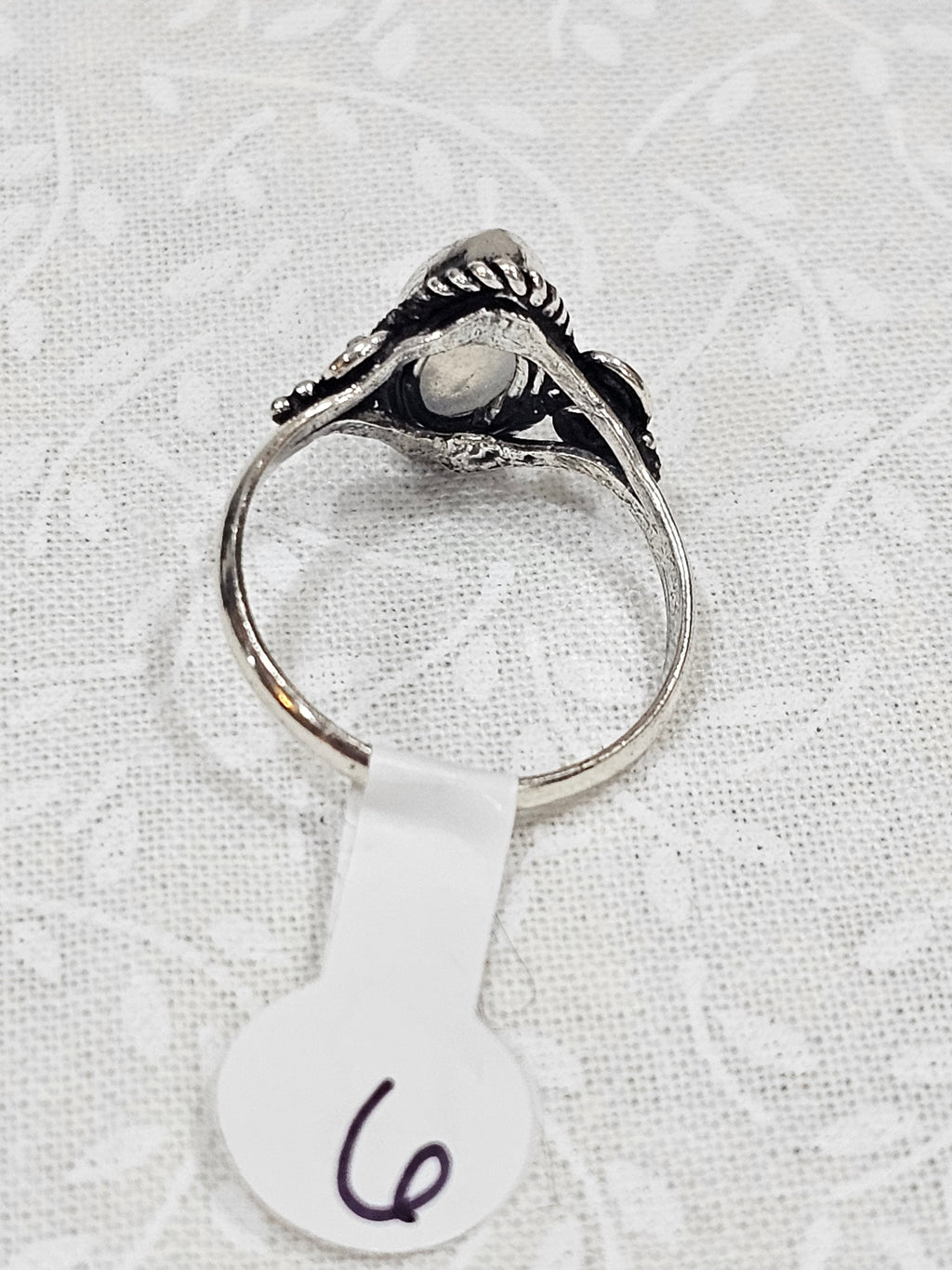 Sterling Silver Moonstone Gemstone Ring 6