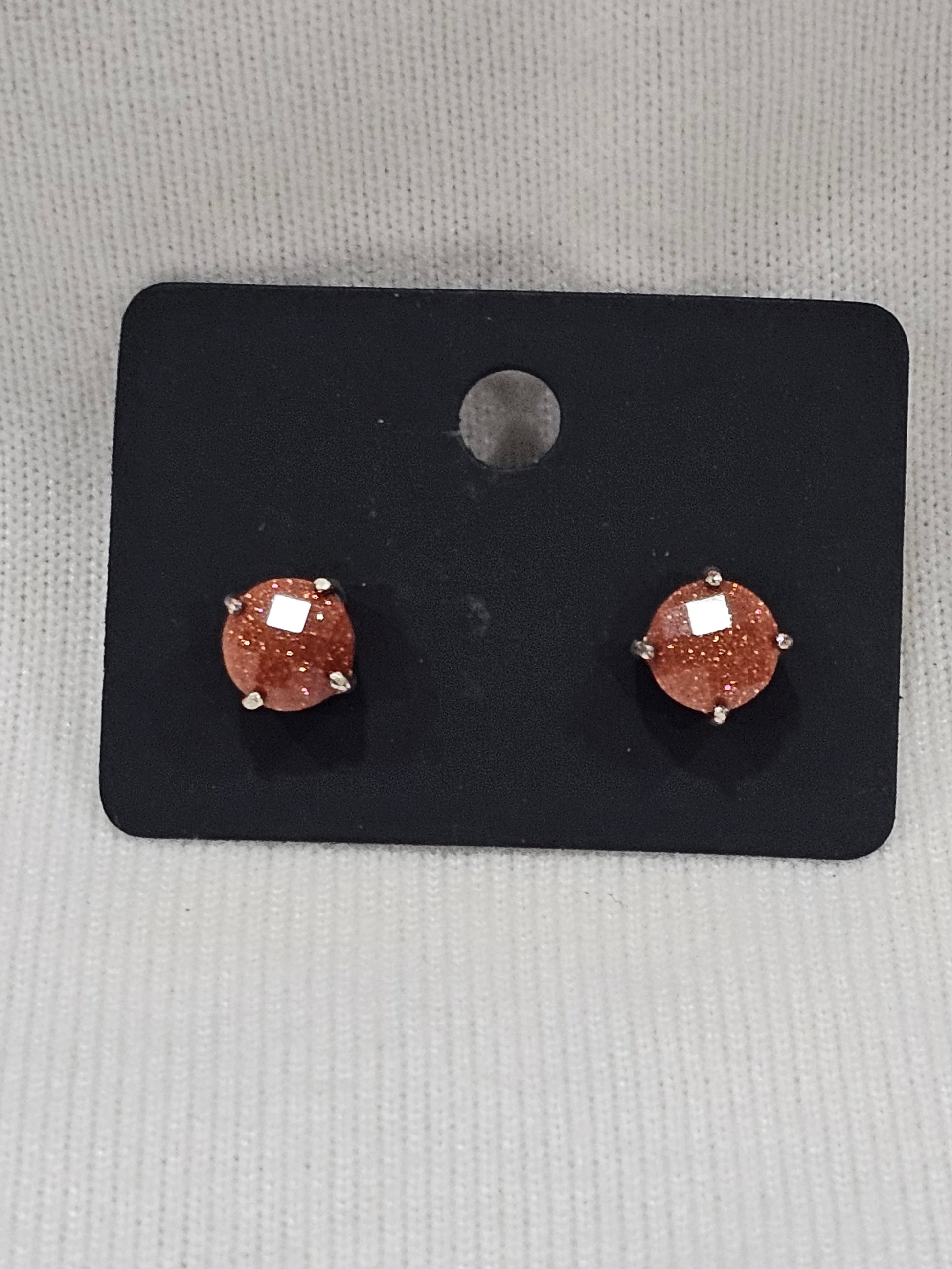 Sandstone Gemstone Sterling Silver Earrings