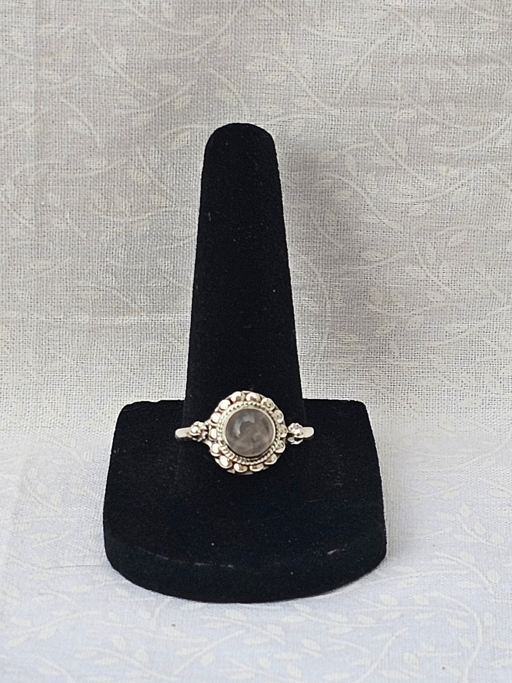 Sterling Silver Moonstone Intuition Ring Psychic Enhancement - Size 8