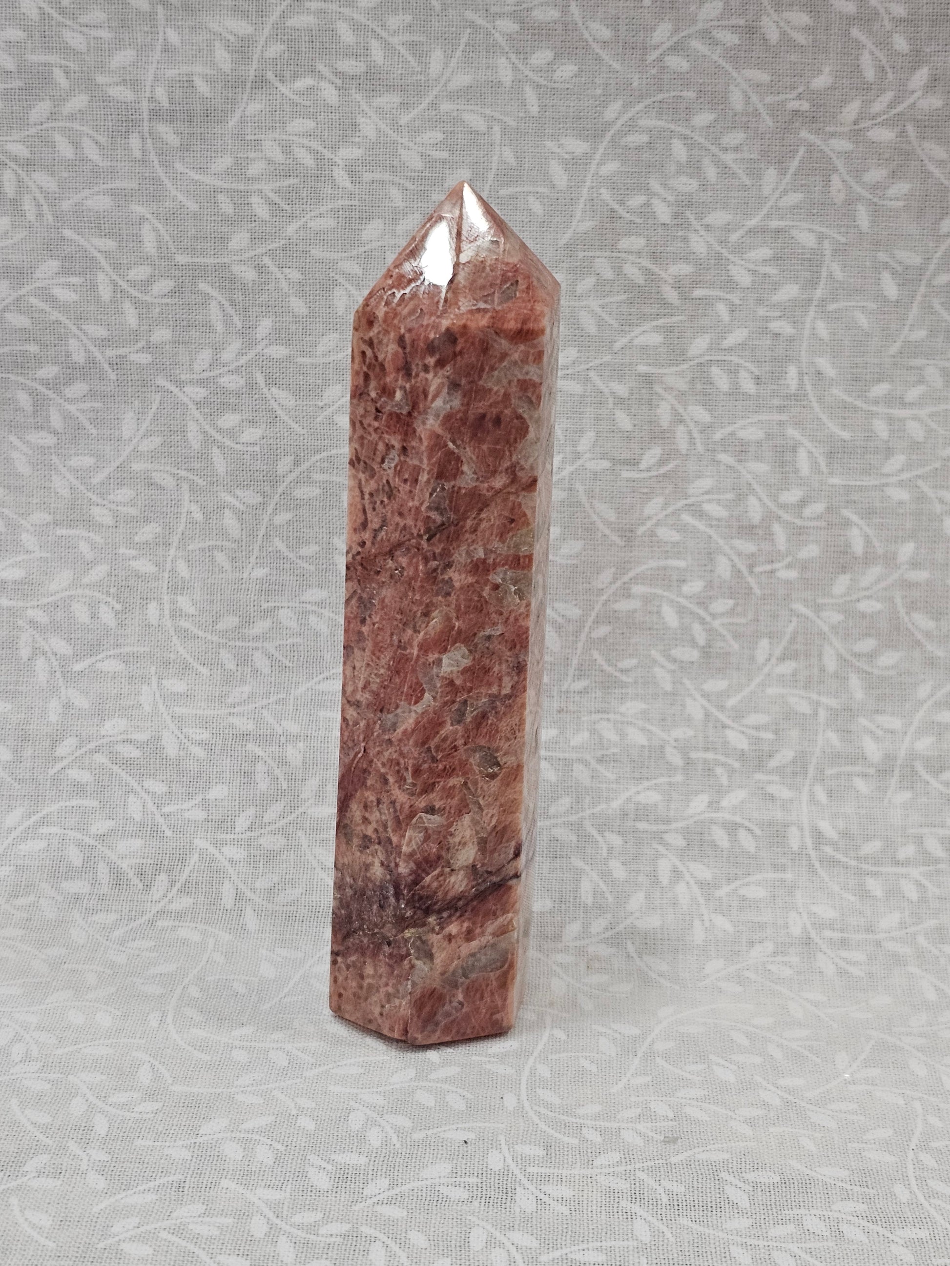 Red Granite Crystal Tower
