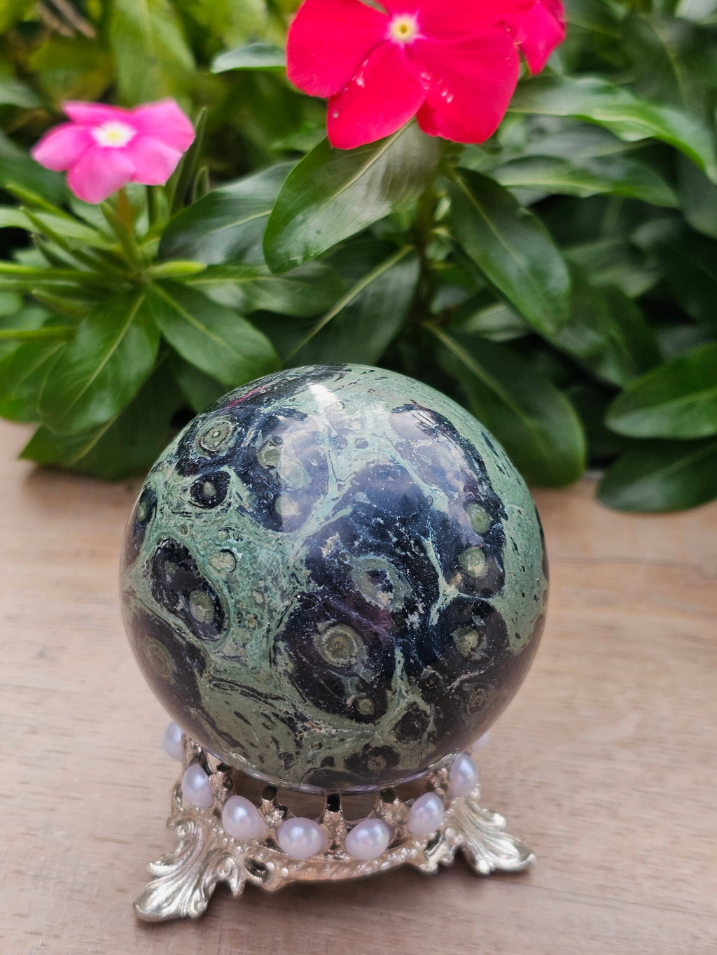Kambaba Jasper Crystal Sphere 62mm - Polished Stone Ball