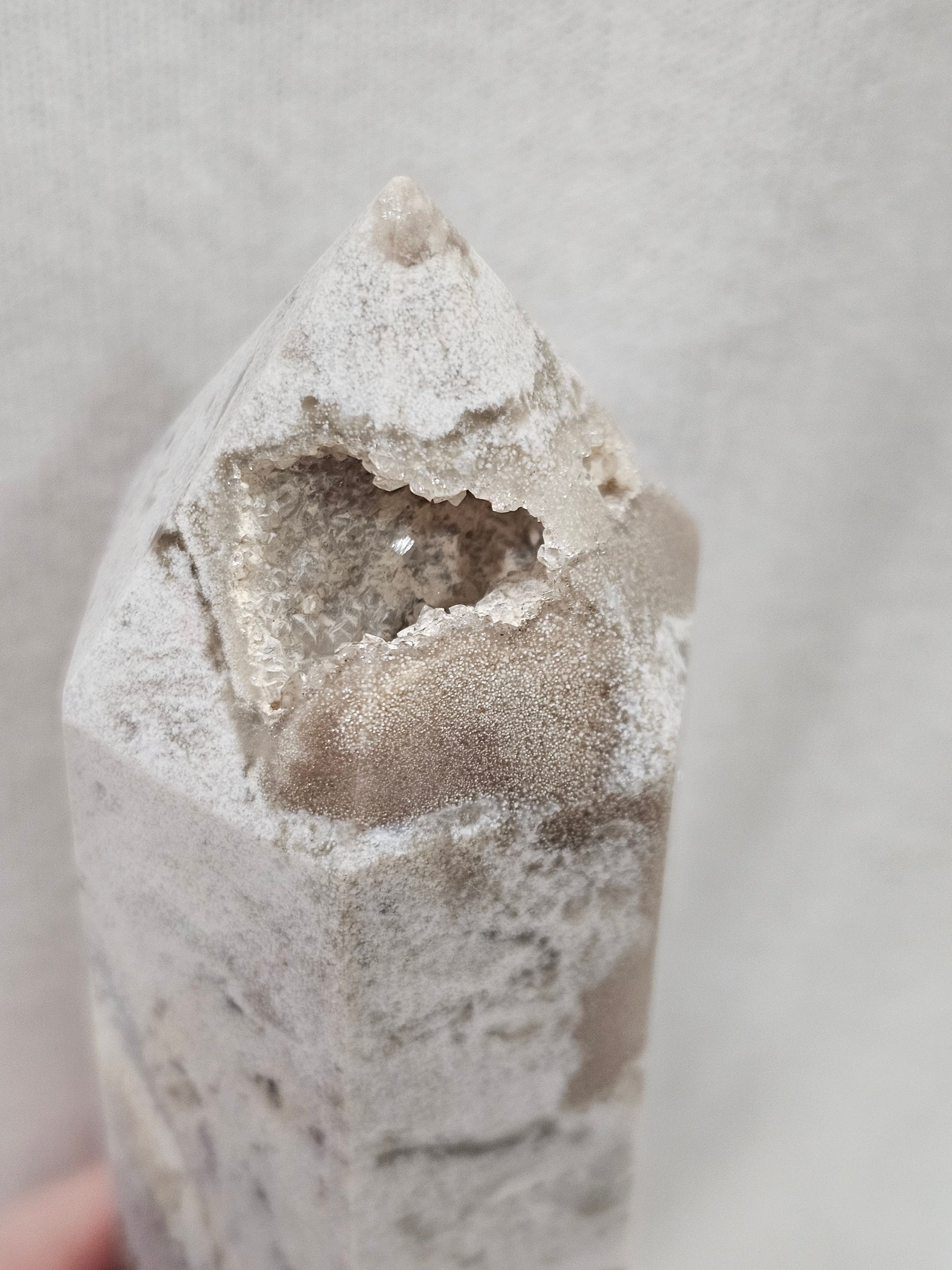 Ocean Jasper Crystal Tower - Natural Polished Stone Point