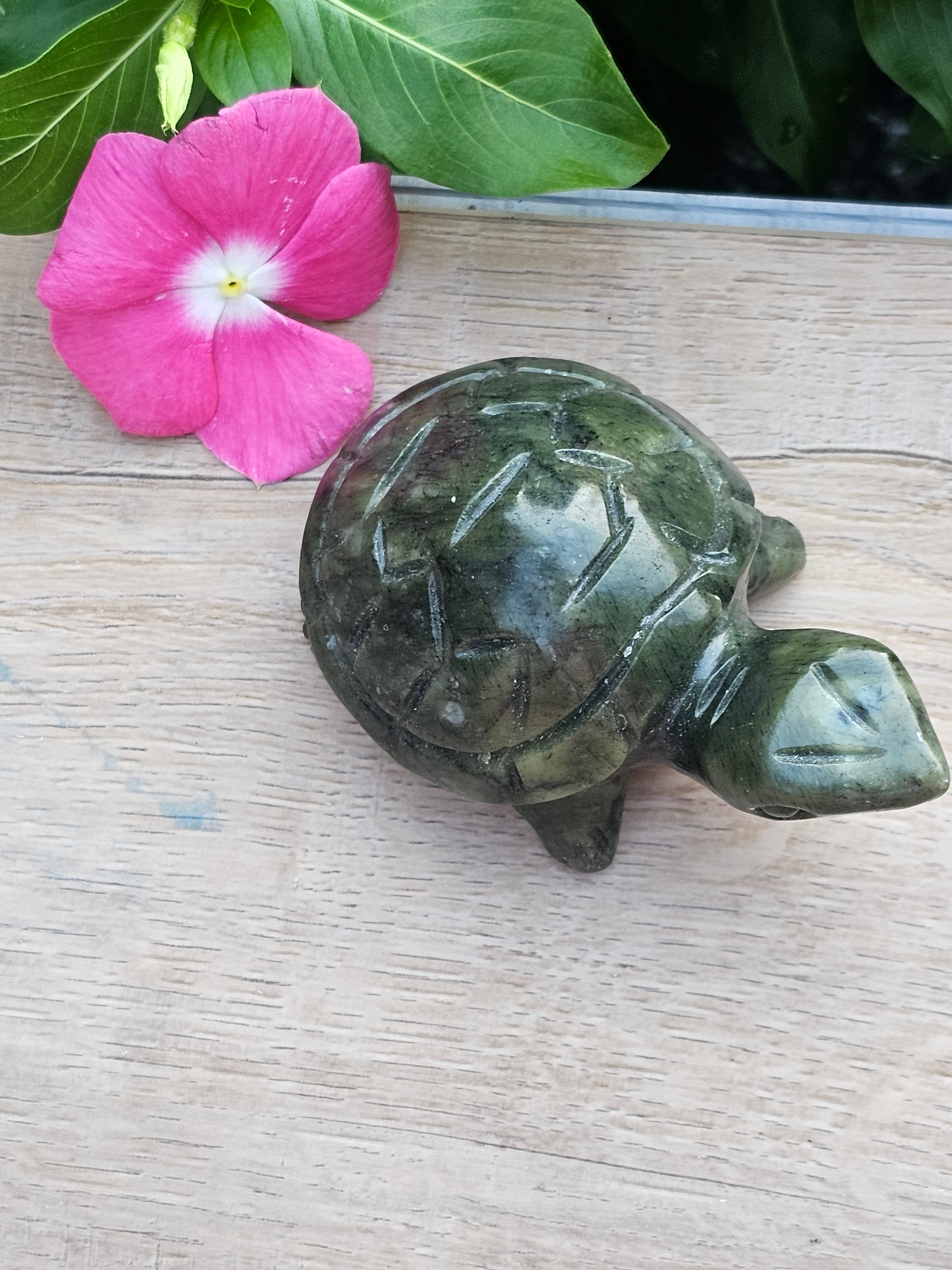 Serpentine Crystal Turtle