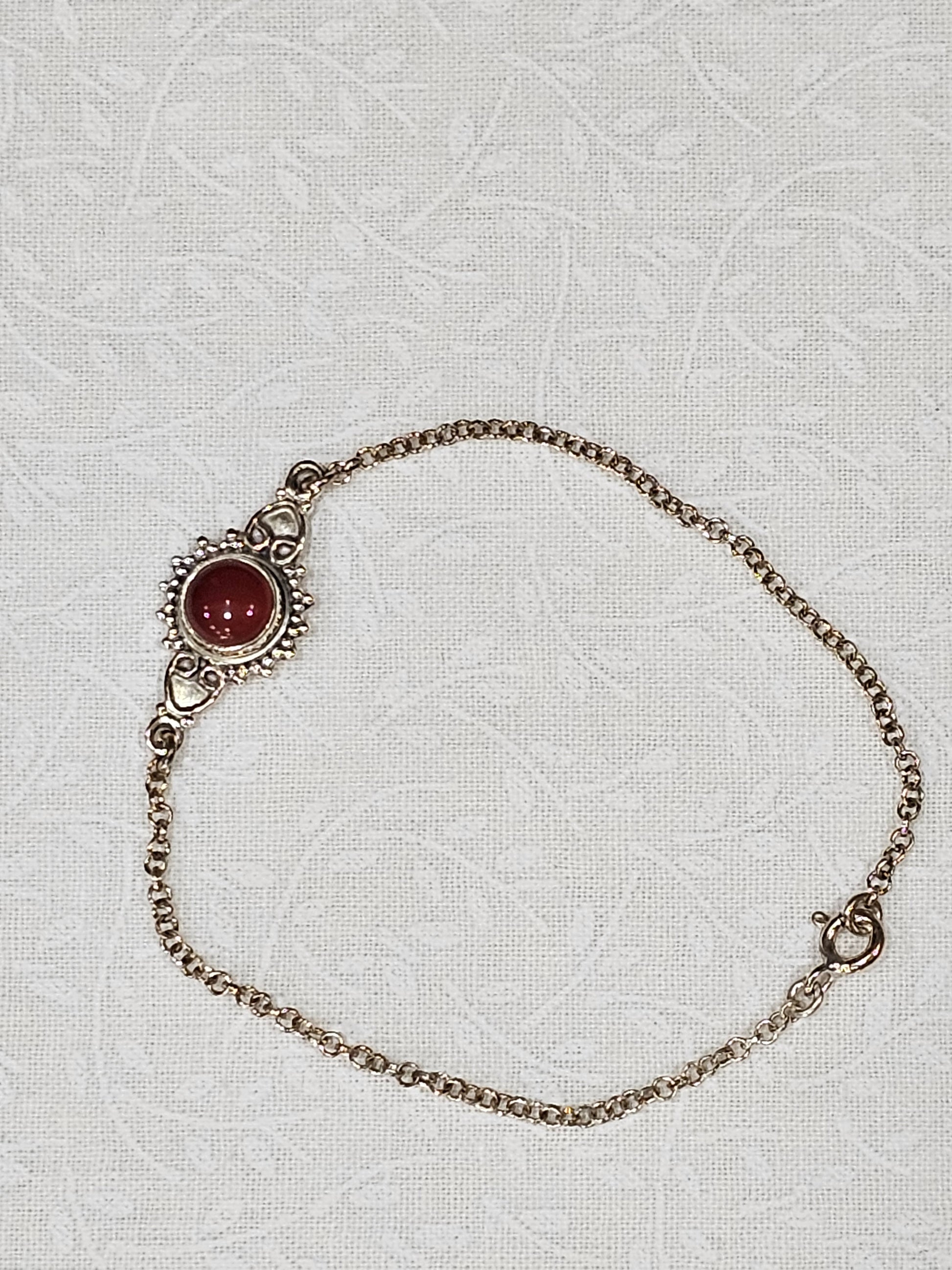 Sterling Silver Gemstone Bracelet