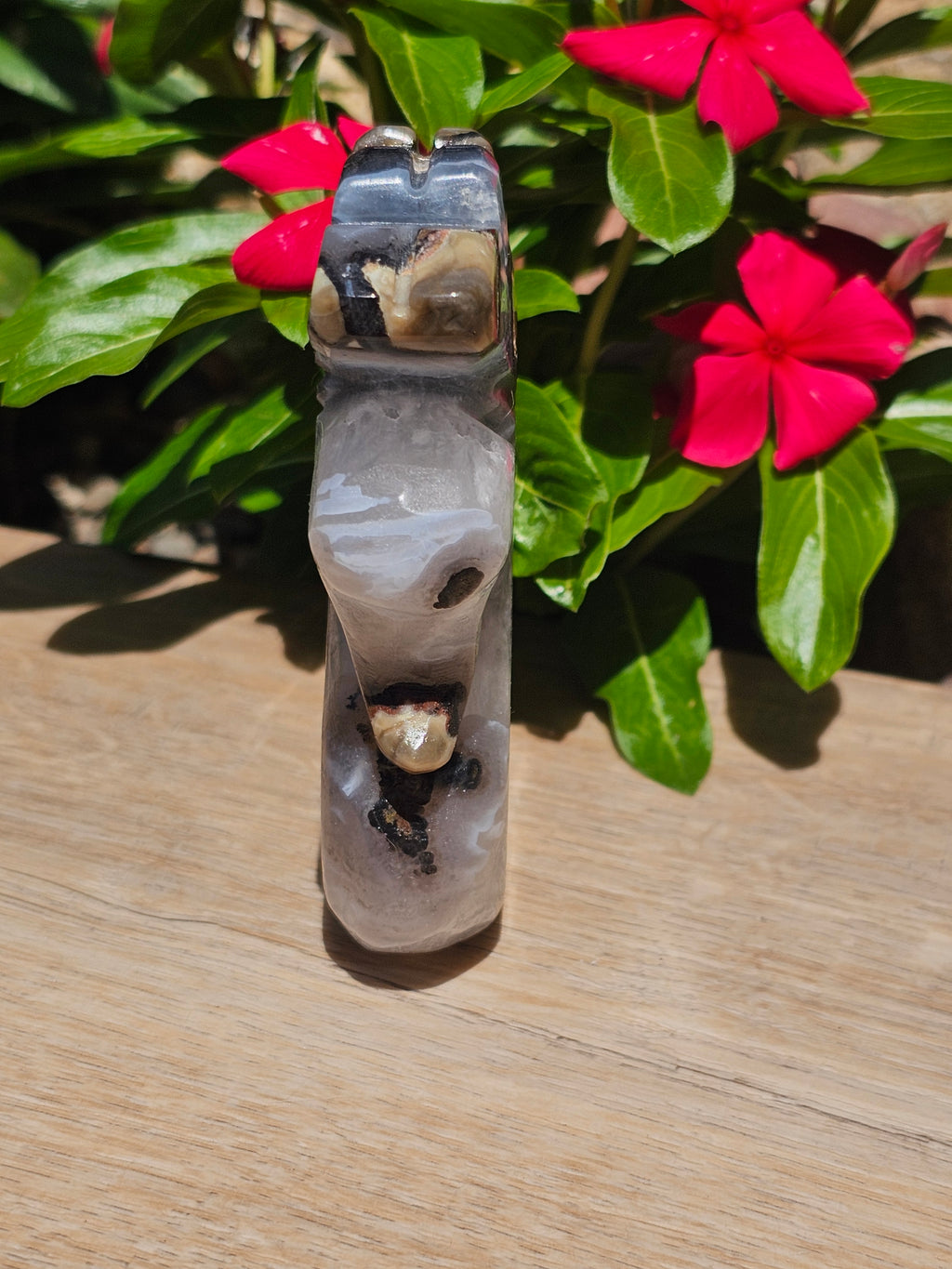 Volcano Agate Crystal Swan