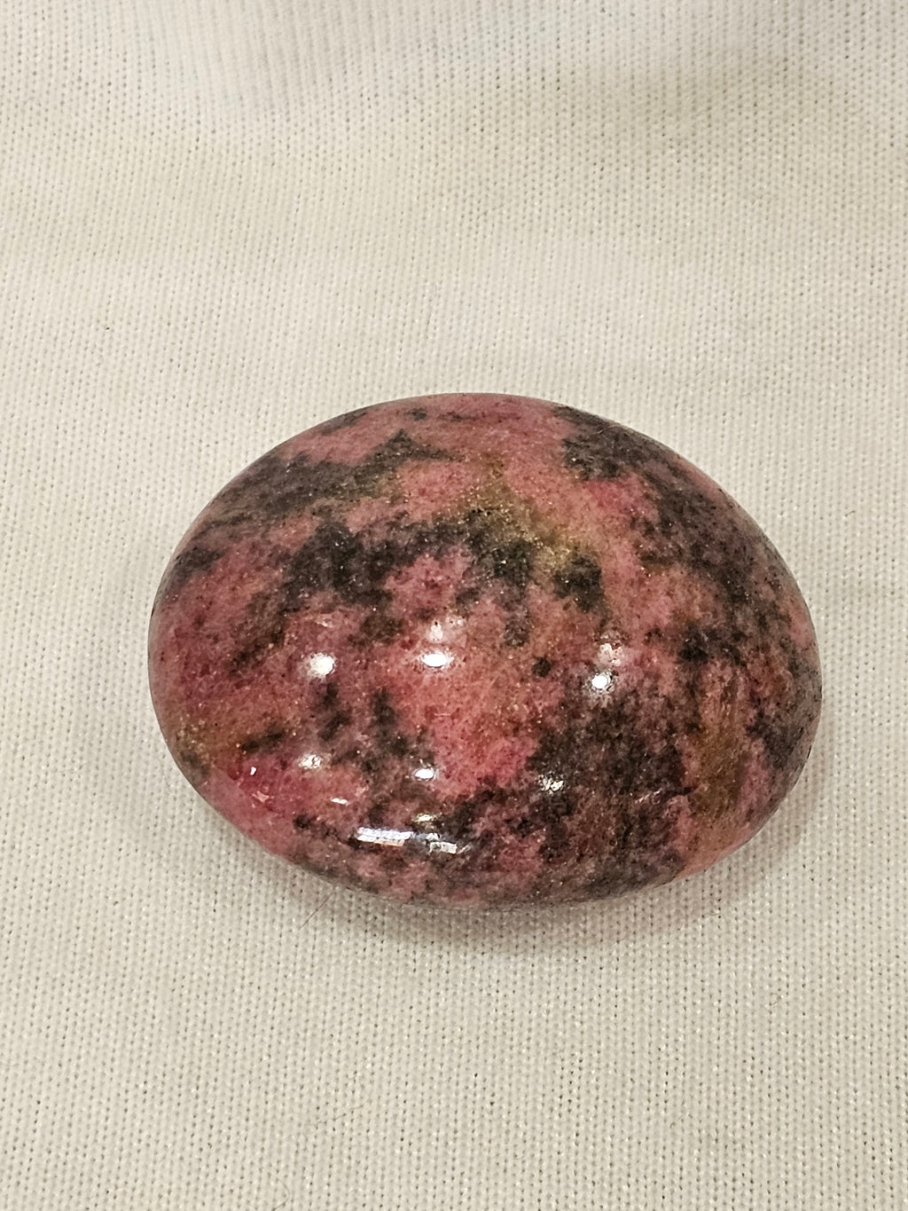 Rhodonite Crystal Palm Stone
