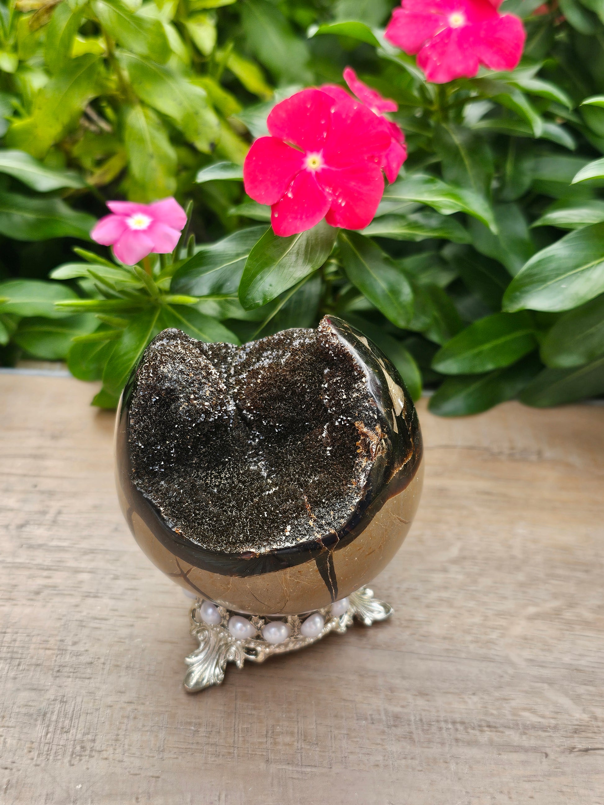 Dragon Egg Crystal Carving - 3" Hand-Carved Gemstone Figurine