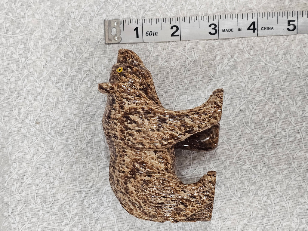 Soapstone Crystal Bear