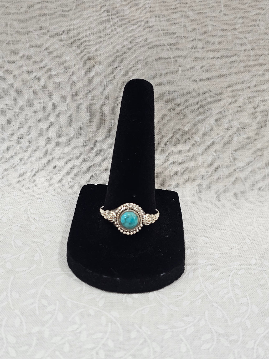 Sterling Silver Turquoise Gemstone Ring 10