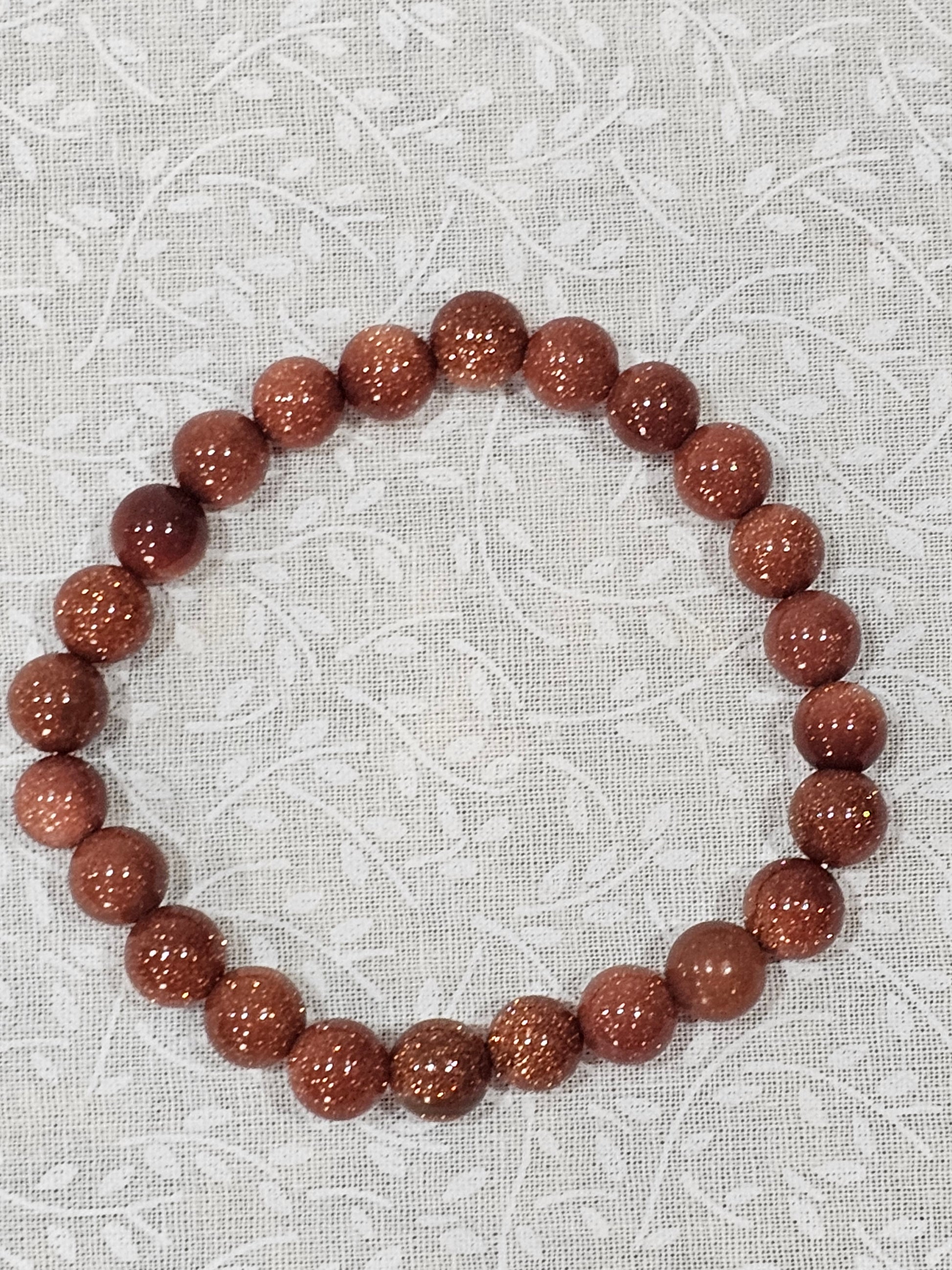 Sandstone Beaded Crystal Bracelet