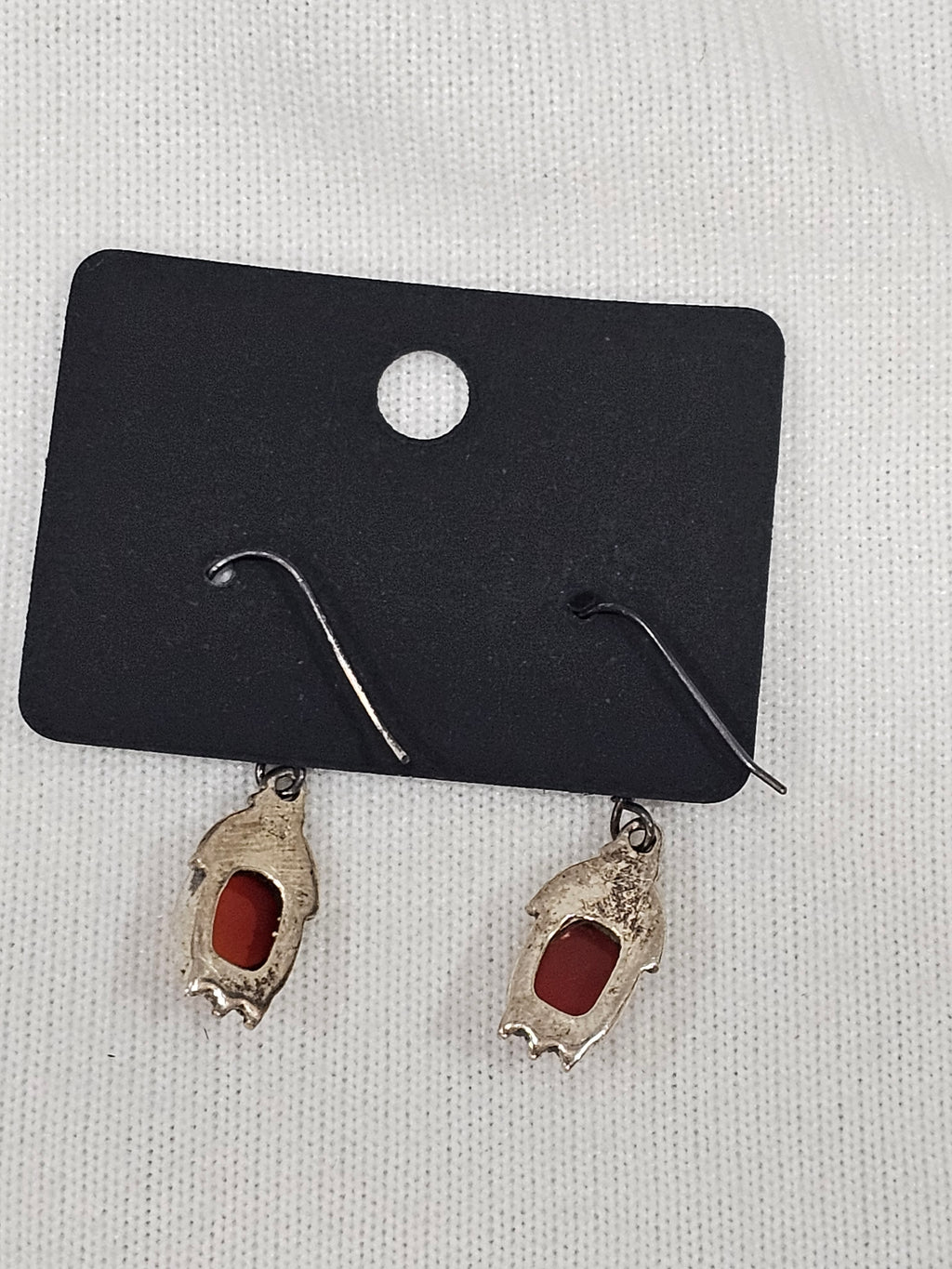 Red Carnelian Gemstone Sterling Silver Earrings