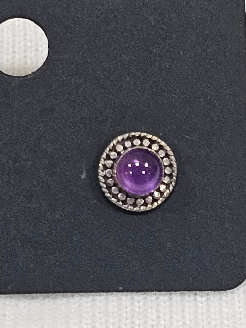 Amethyst Gemstone Sterling Silver Earrings