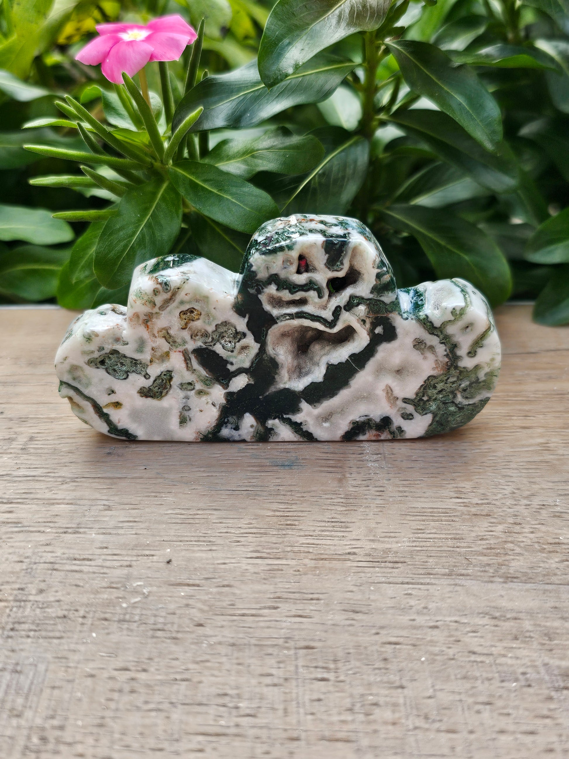 Moss Agate Crystal Cloud - Natural Healing Stone