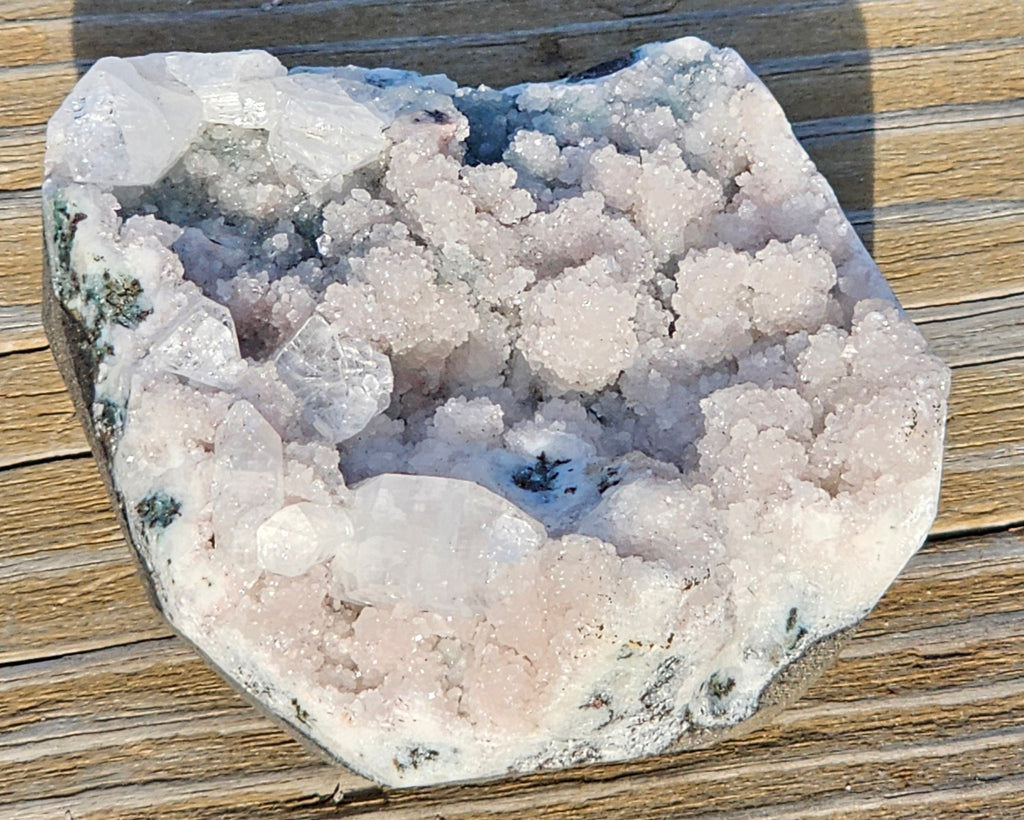Pink Heulandite Raw Crystal Cluster
