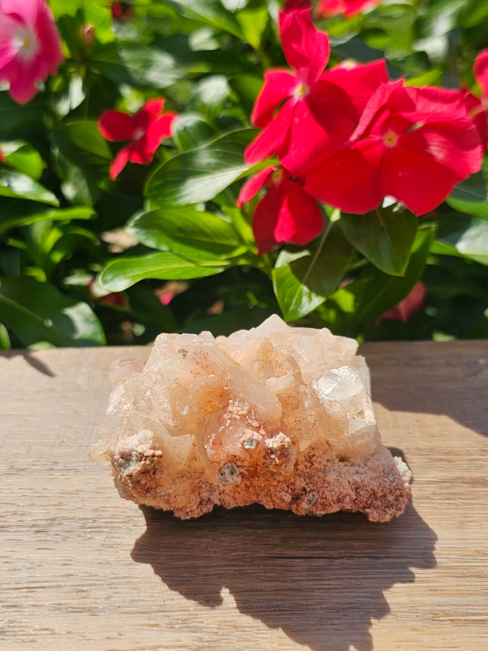 Apophyllite Stillbite Clear Quartz Raw Crystal Cluster
