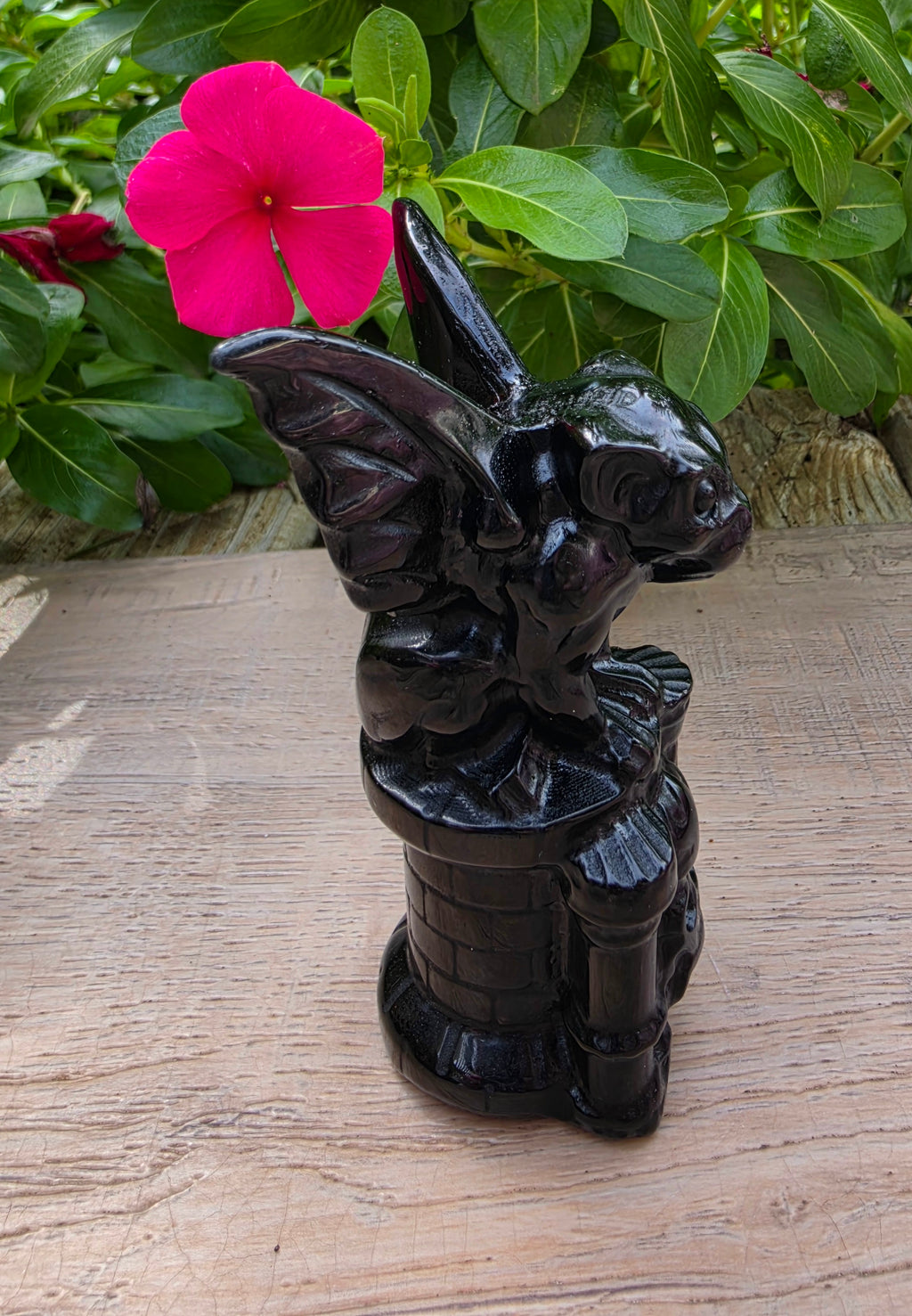 Black Obsidian Crystal Gargoyle