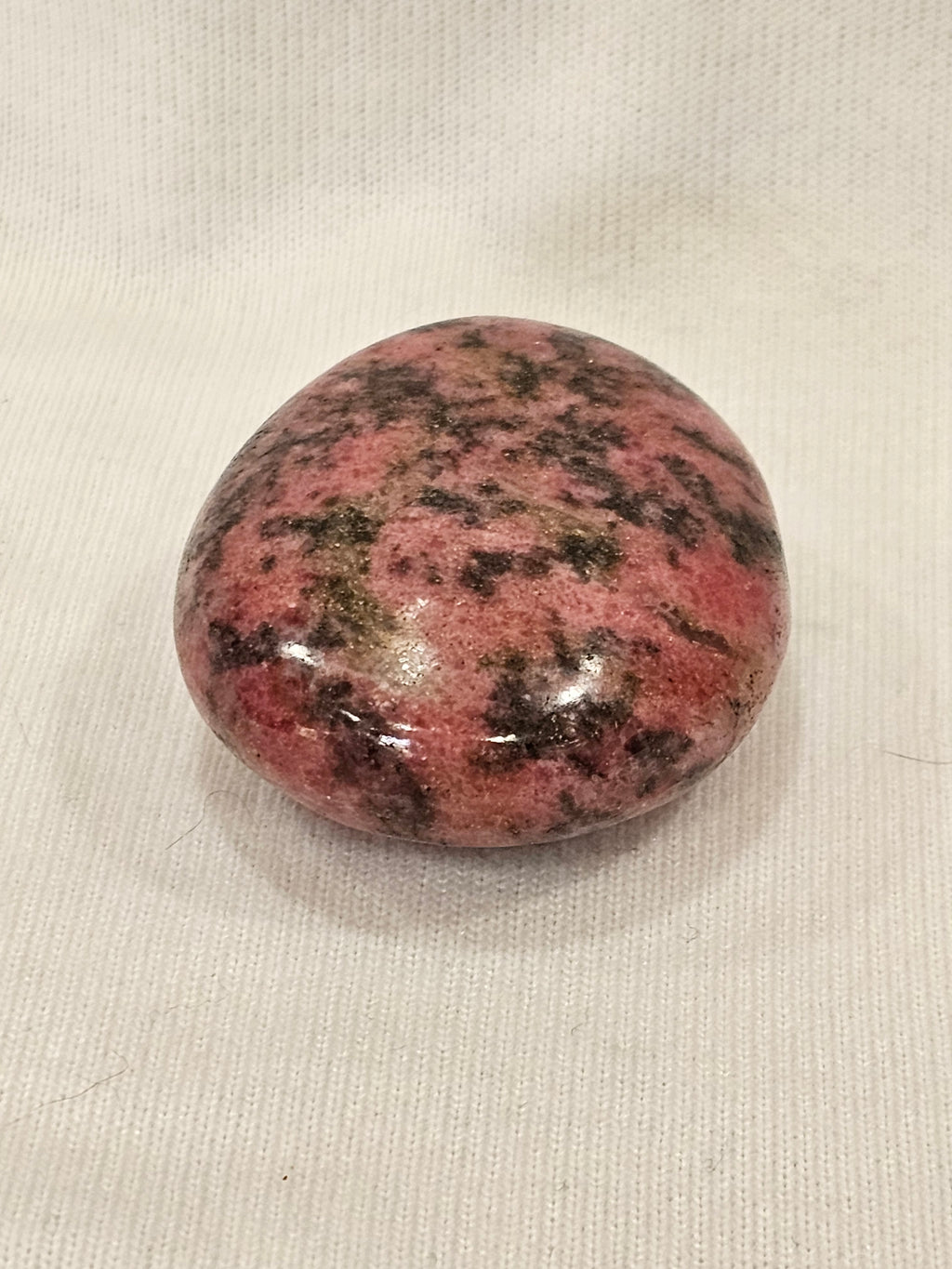 Rhodonite Crystal Palm Stone