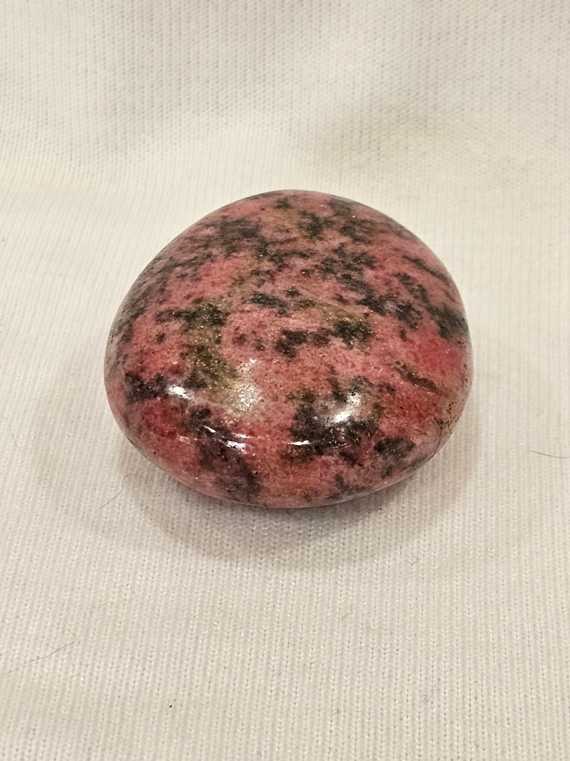 Rhodonite Crystal Palm Stone