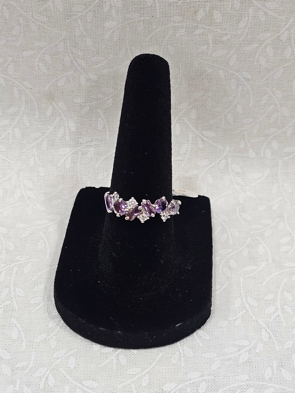 Sterling Silver Amethyst Gemstone Ring 6