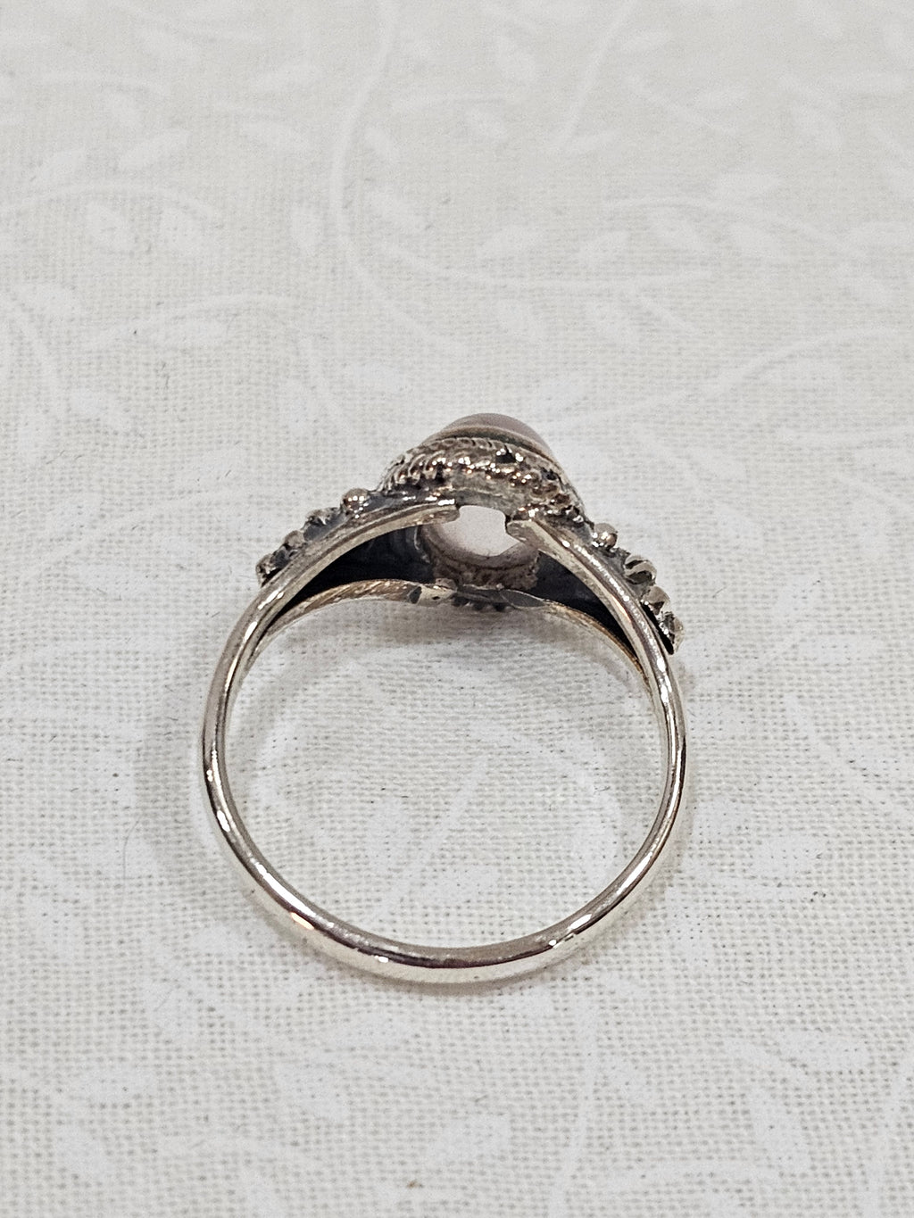 Sterling Silver Moonstone Gemstone Ring 8