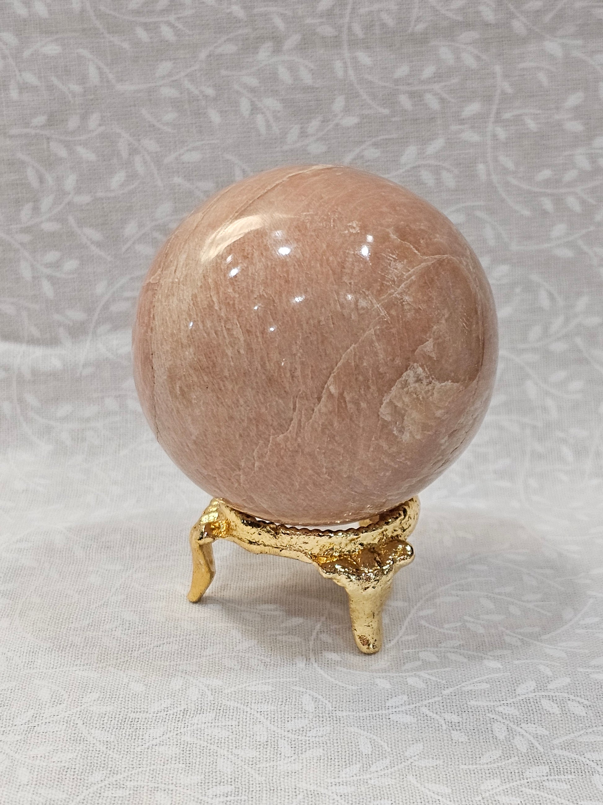 Peach Moonstone Crystal Sphere