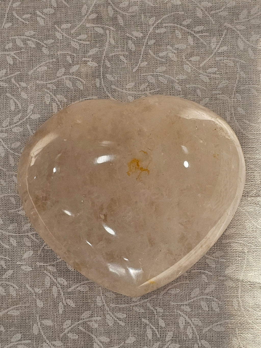 Golden Healer Crystal Heart