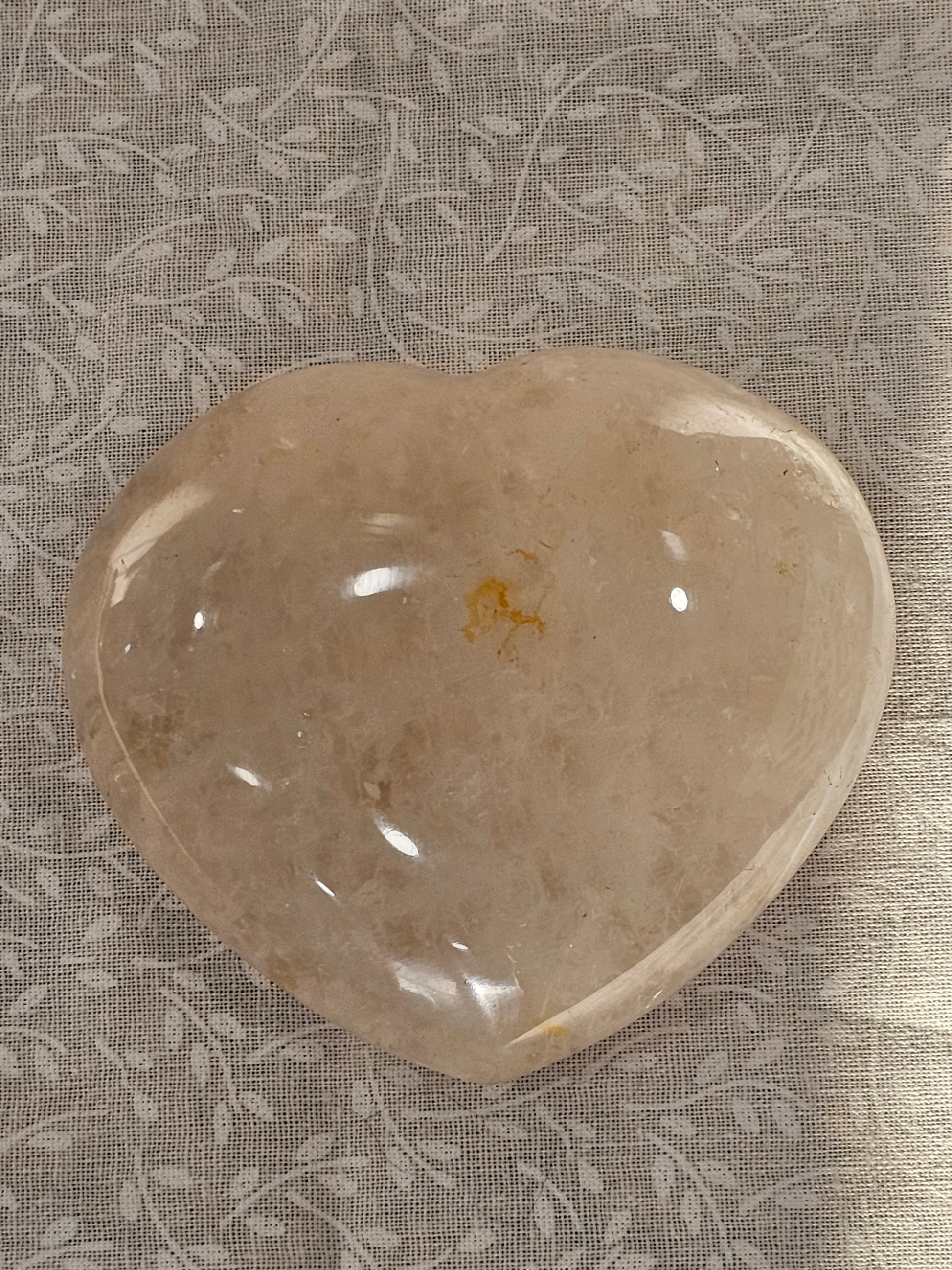 Golden Healer Crystal Heart